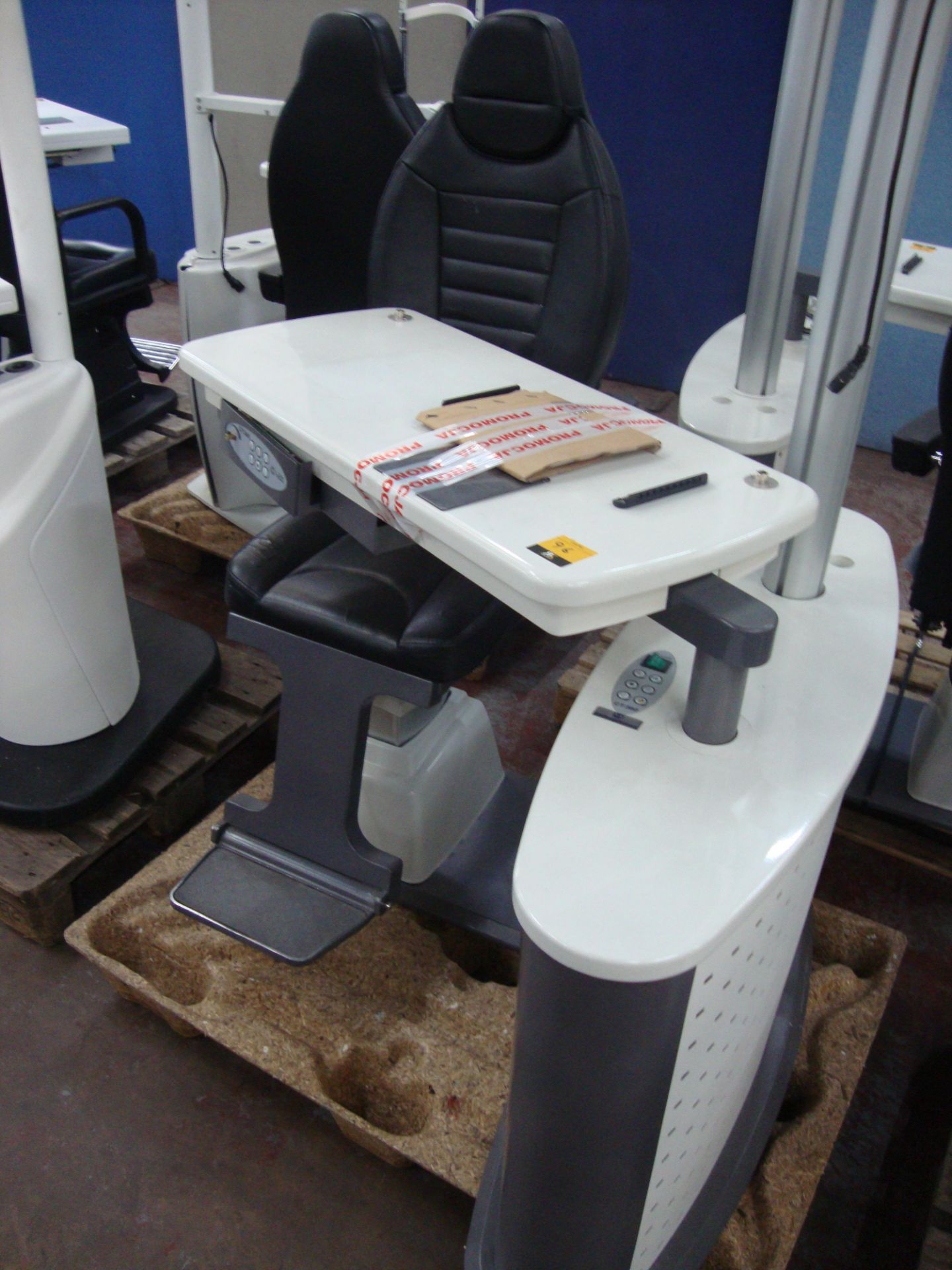 Combi unit testing chair & table. Please note that this sale consists of a large number of testing