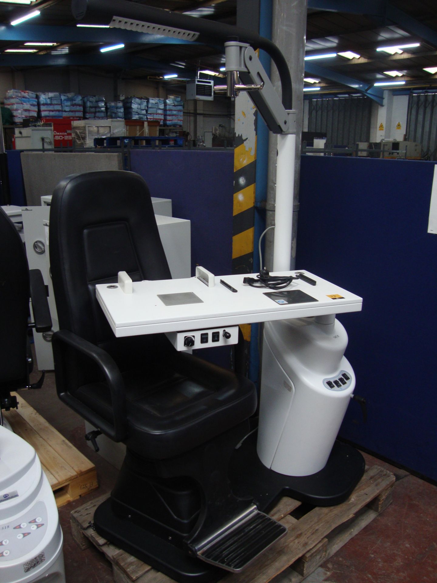 Combi unit testing chair & table. Please note that this sale consists of a large number of testing