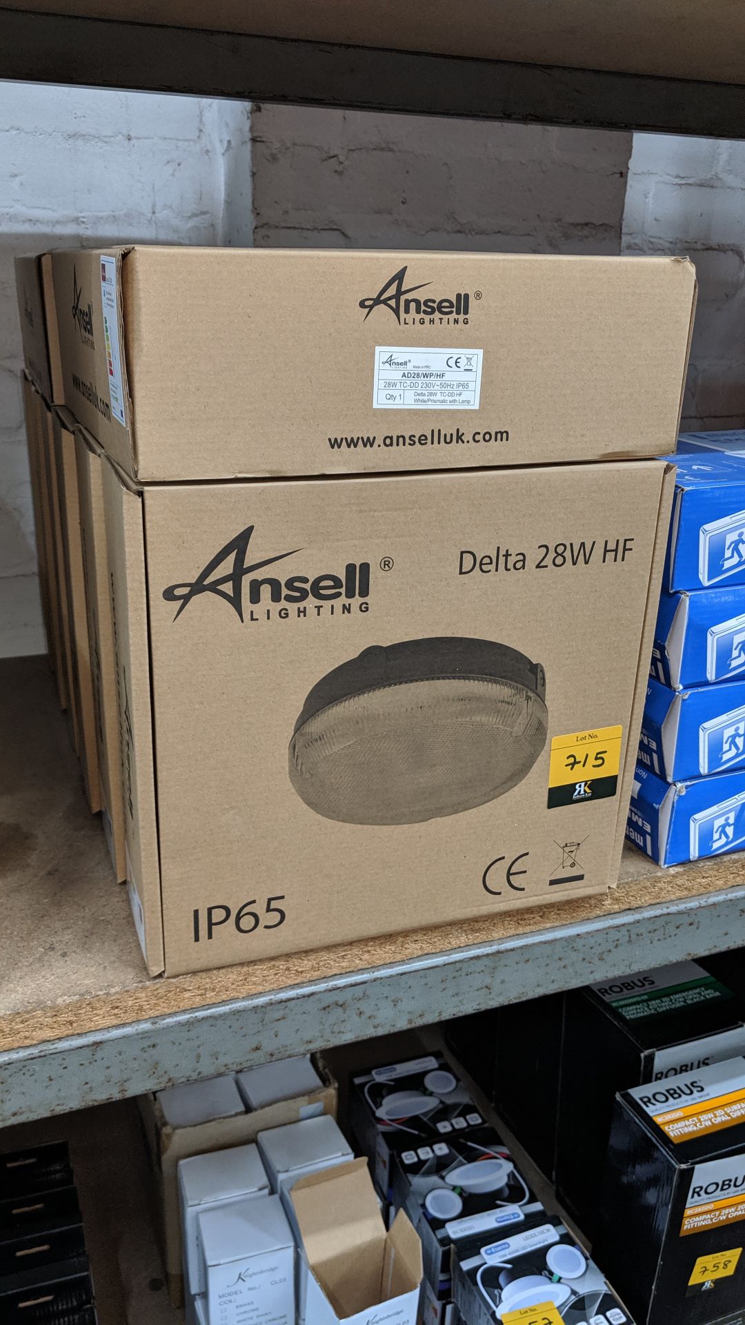 8 off Ansell Delta 28w HF IP65 bulkhead lighting units IMPORTANT: Please remember goods successfully