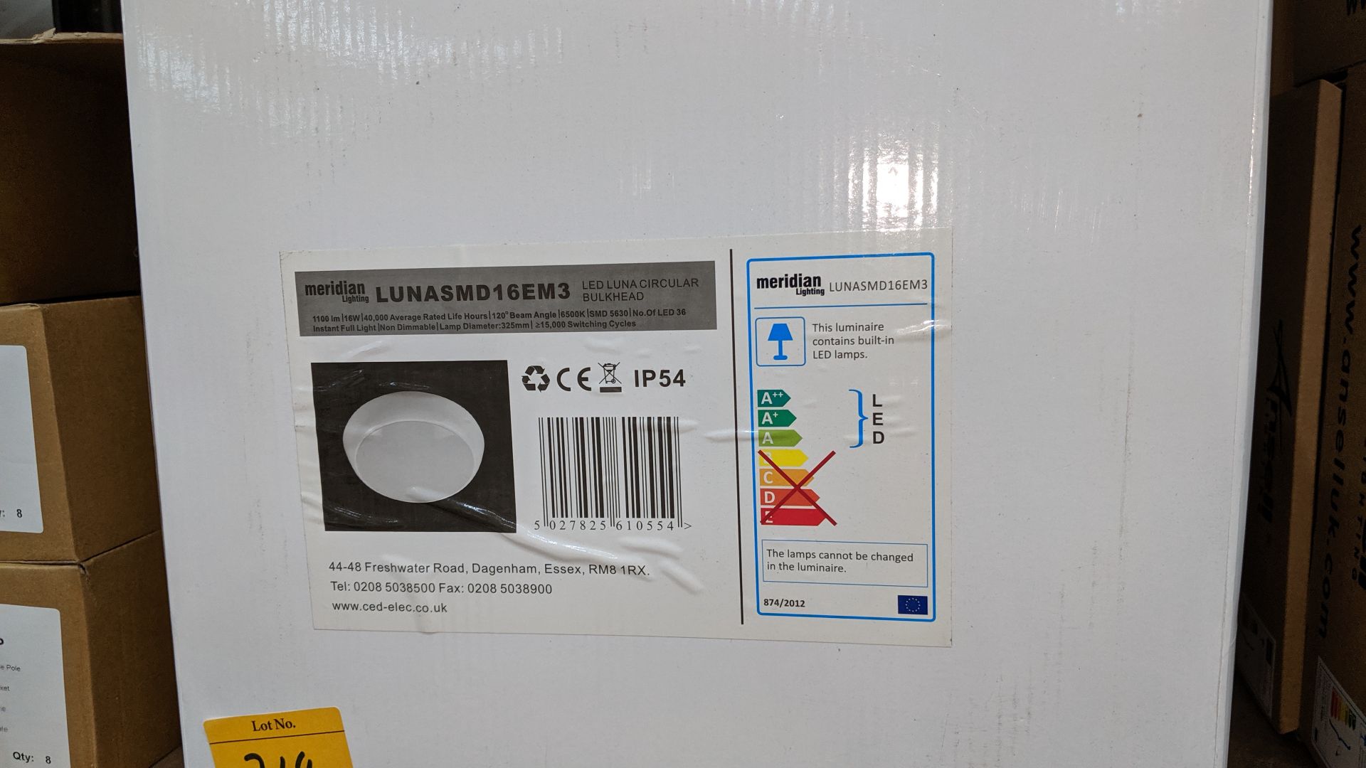 7 off LED Lunar circular bulkhead lighting units IMPORTANT: Please remember goods successfully bid - Image 3 of 3