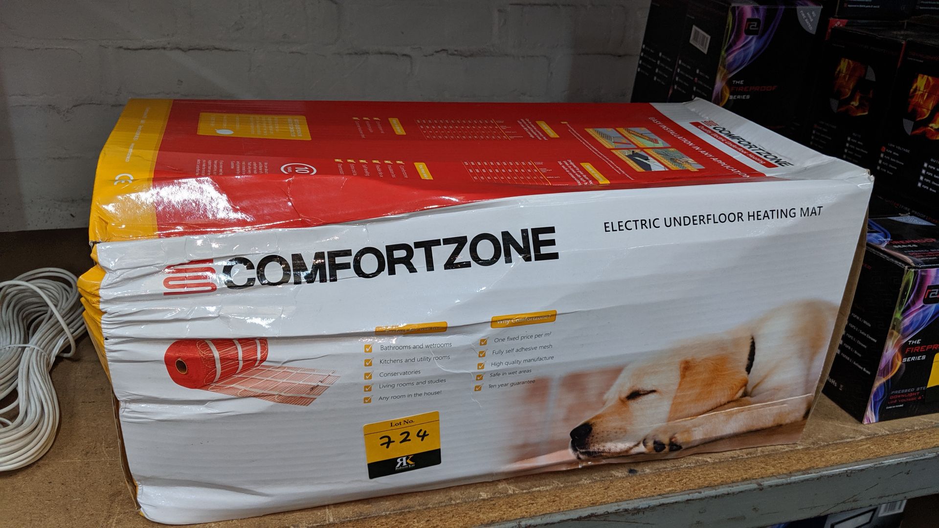 Comfort Zone electric underfloor heating mat IMPORTANT: Please remember goods successfully bid