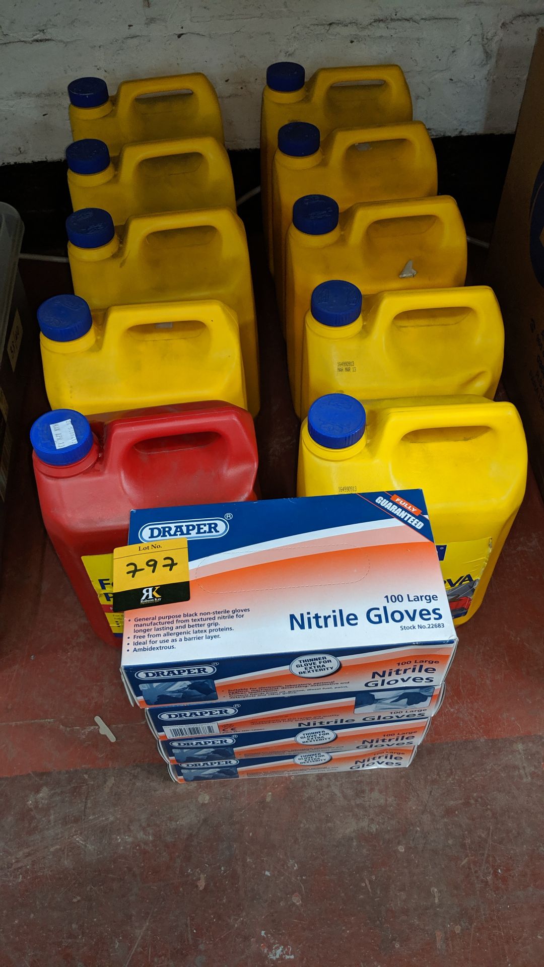 10 tubs of Fabond SPR and Febmix Plus, plus 4 boxes of Draper nitrile gloves IMPORTANT: Please