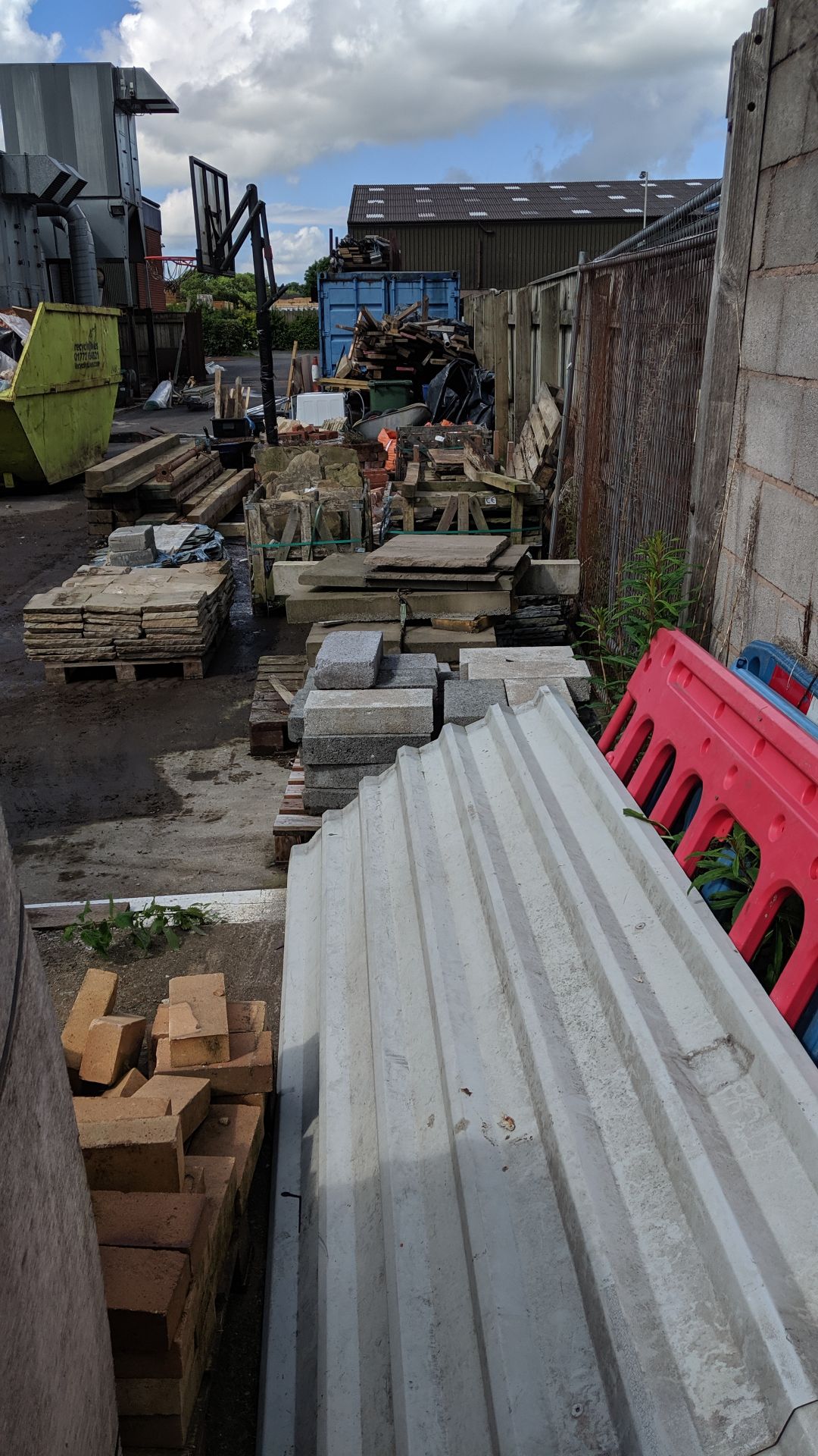 Complete contents of the yard (excluding the two dust extractors and the panels of building cladding - Image 14 of 65