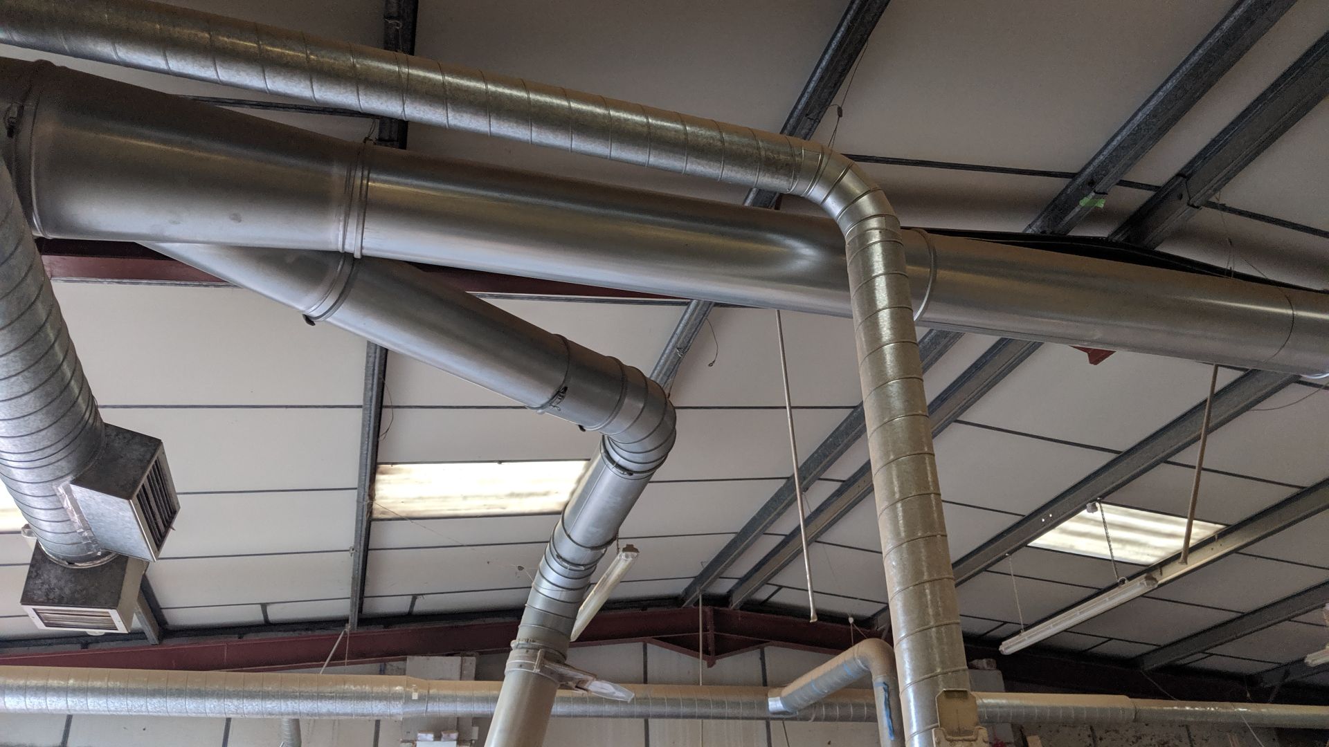 2 off large external dust extractors including ducting attached to each unit, running throughout the - Image 39 of 44