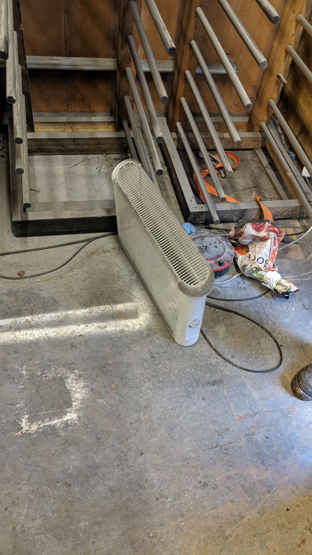 Contents of a paint drying room including approx. 14 drying racks, wooden trestles, 2 off metal - Image 17 of 17