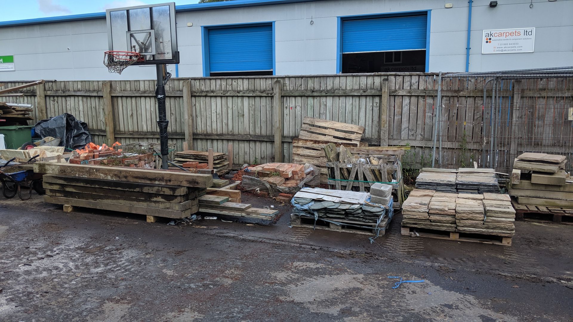 Complete contents of the yard (excluding the two dust extractors and the panels of building cladding - Image 58 of 65