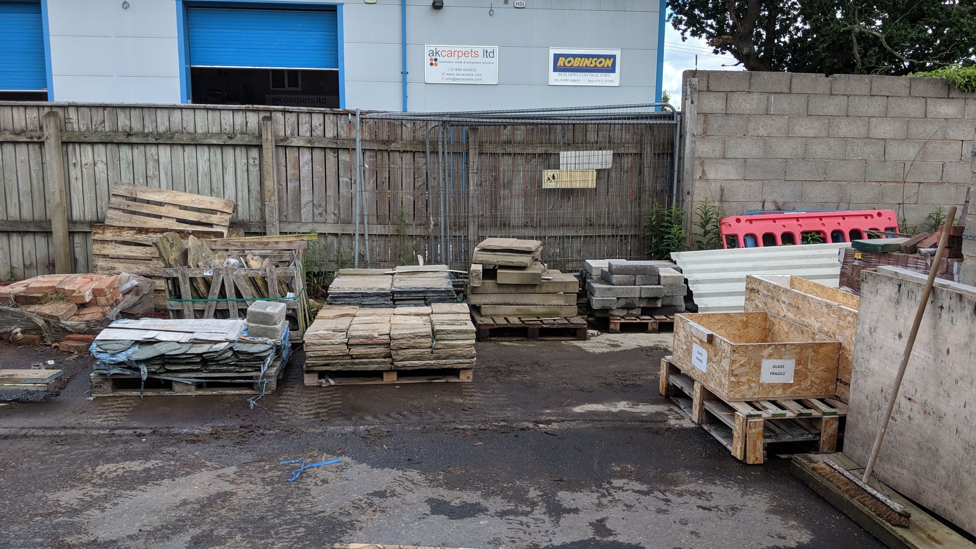 Complete contents of the yard (excluding the two dust extractors and the panels of building cladding - Image 59 of 65