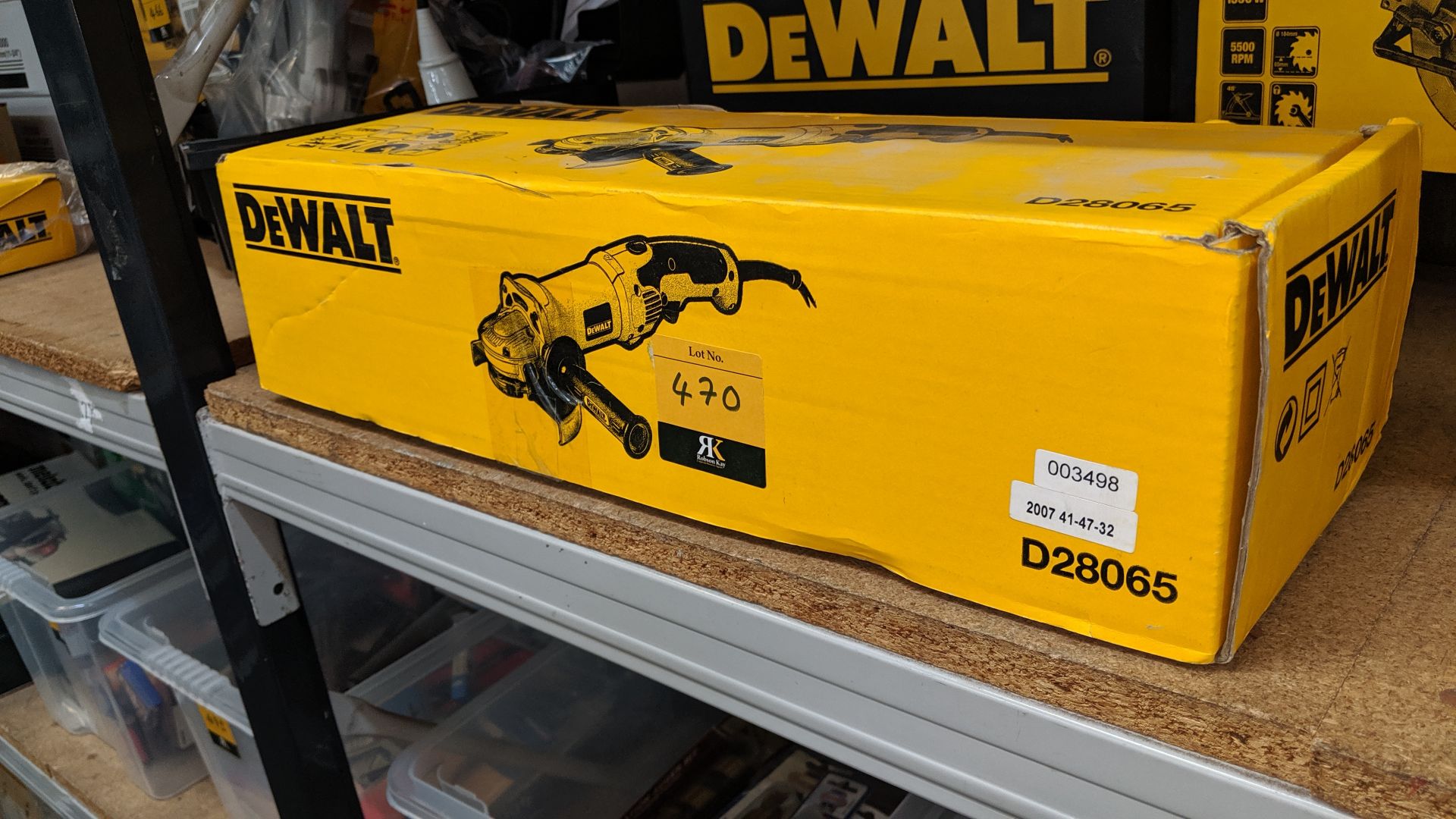 DeWalt D28065 angle grinder, 125mm, 1250W This is one of a number of lots from Rochdale Re-Tool - Image 2 of 2