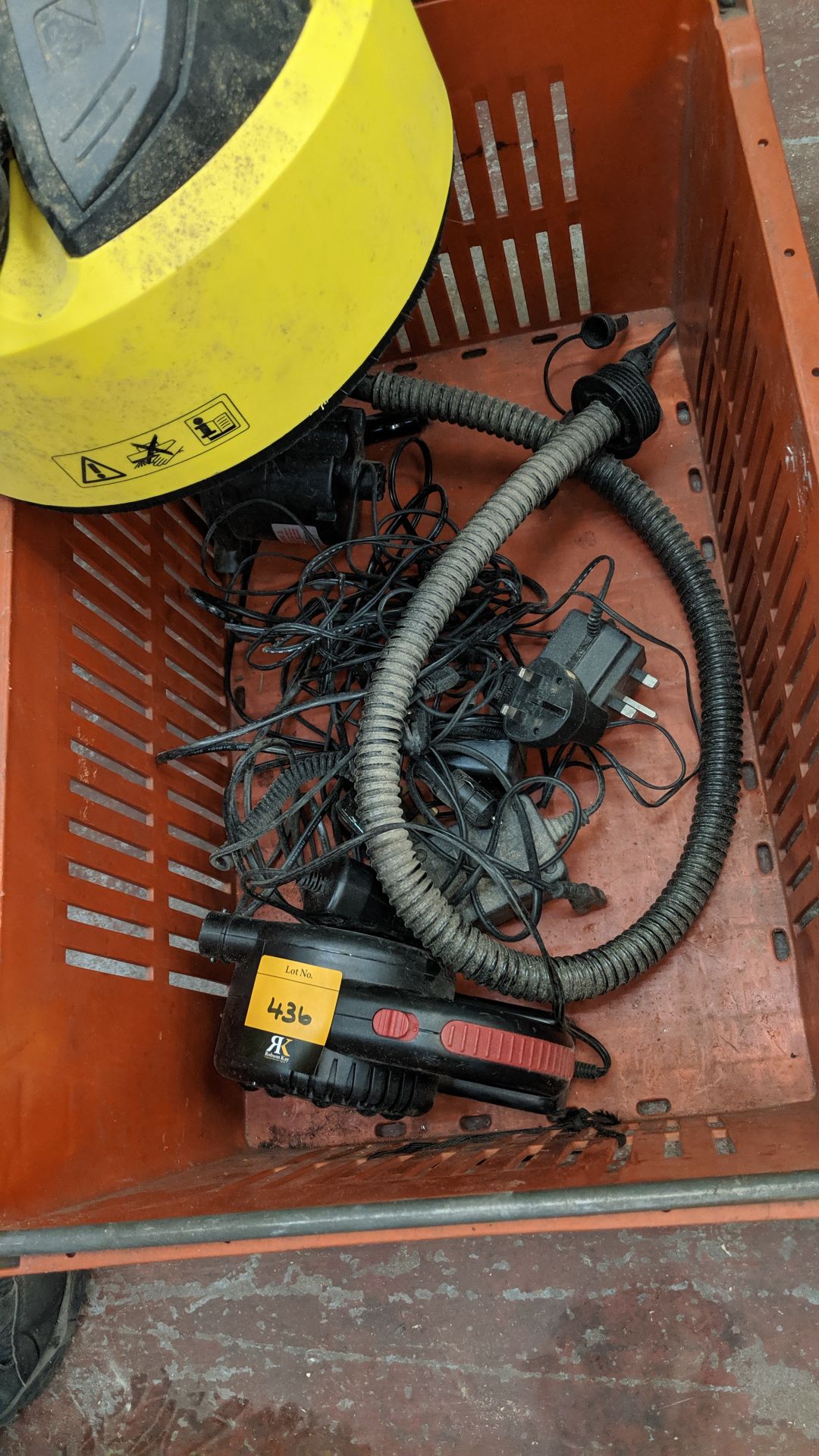 Contents of a crate of pumps, power packs & other related items plus Karcher pressure washer head - Image 2 of 3