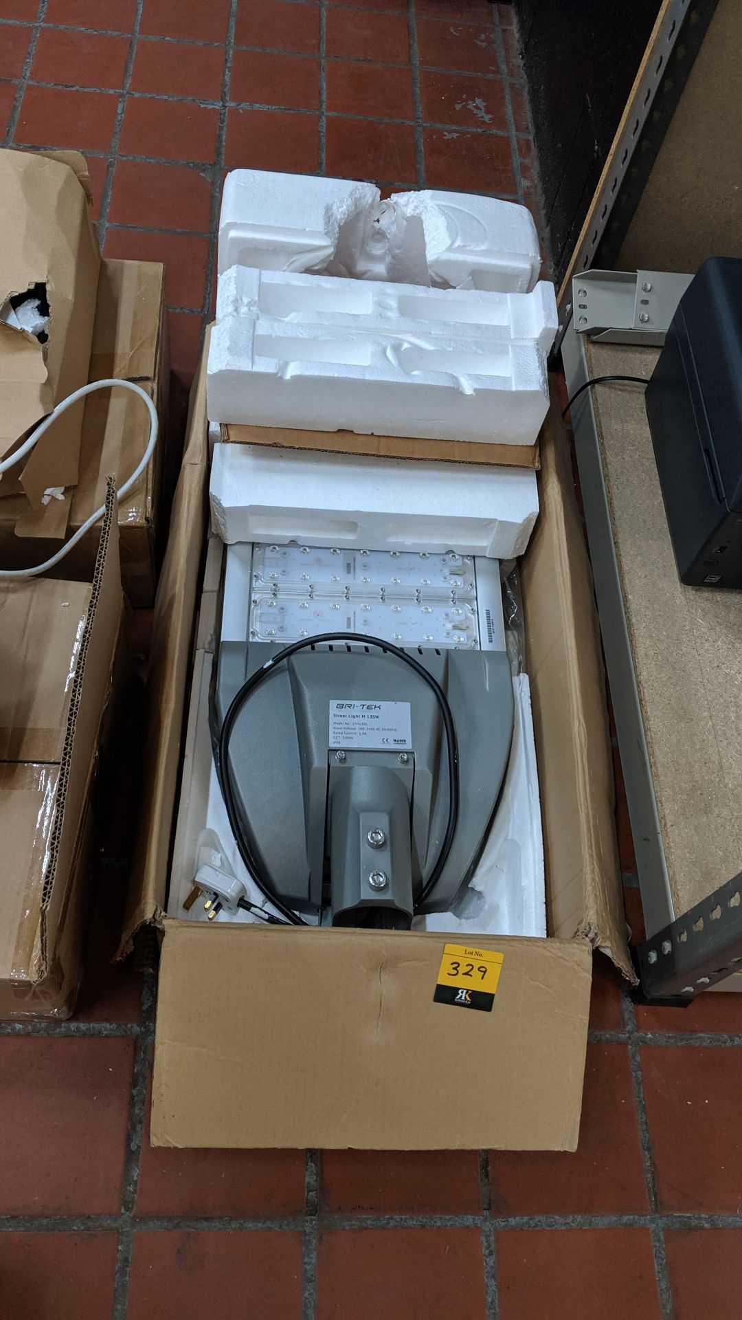 Bri-Tek street light model STH135C IMPORTANT: Please remember goods successfully bid upon must be