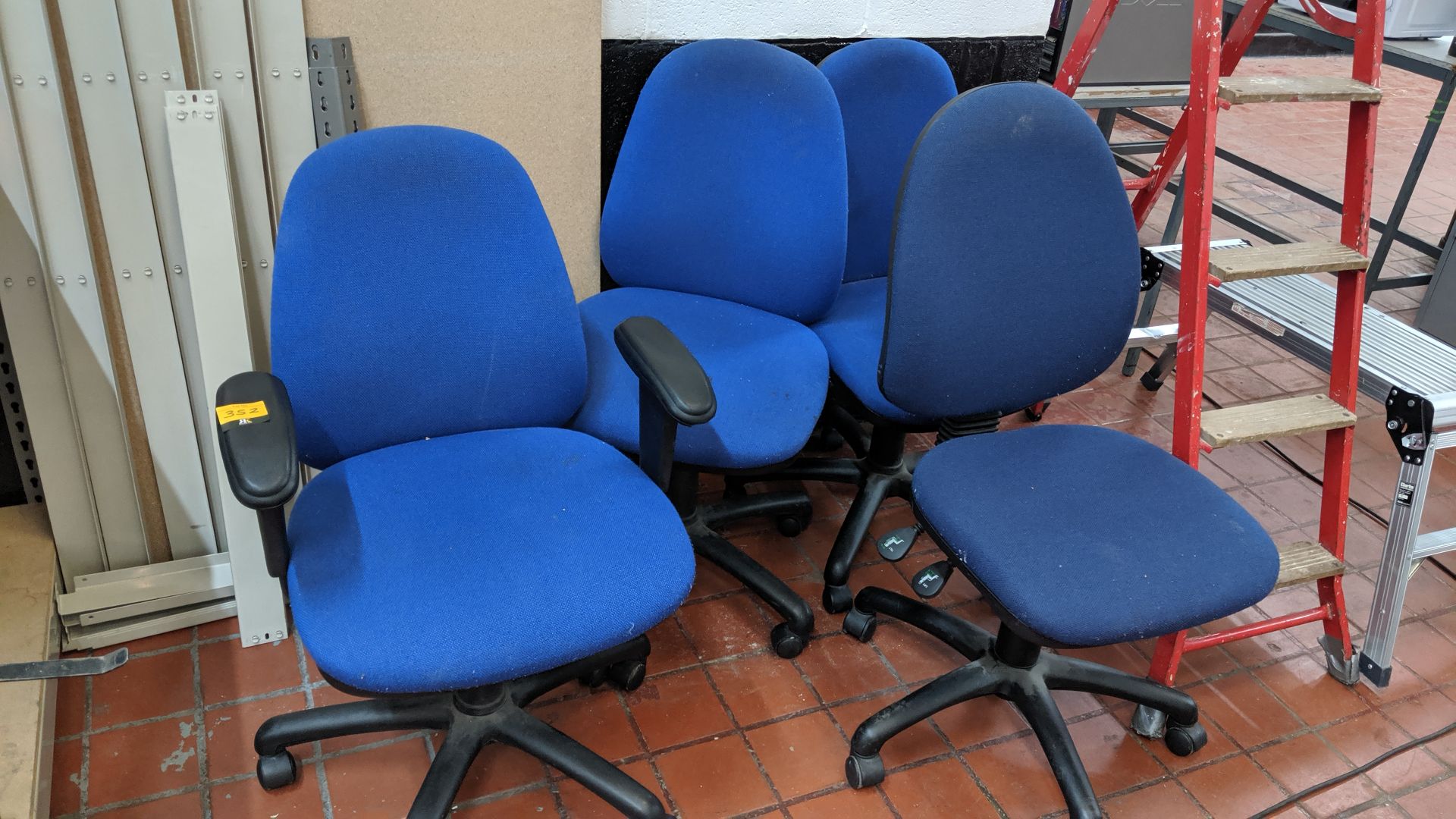 4 off assorted operator's chairs IMPORTANT: Please remember goods successfully bid upon must be paid