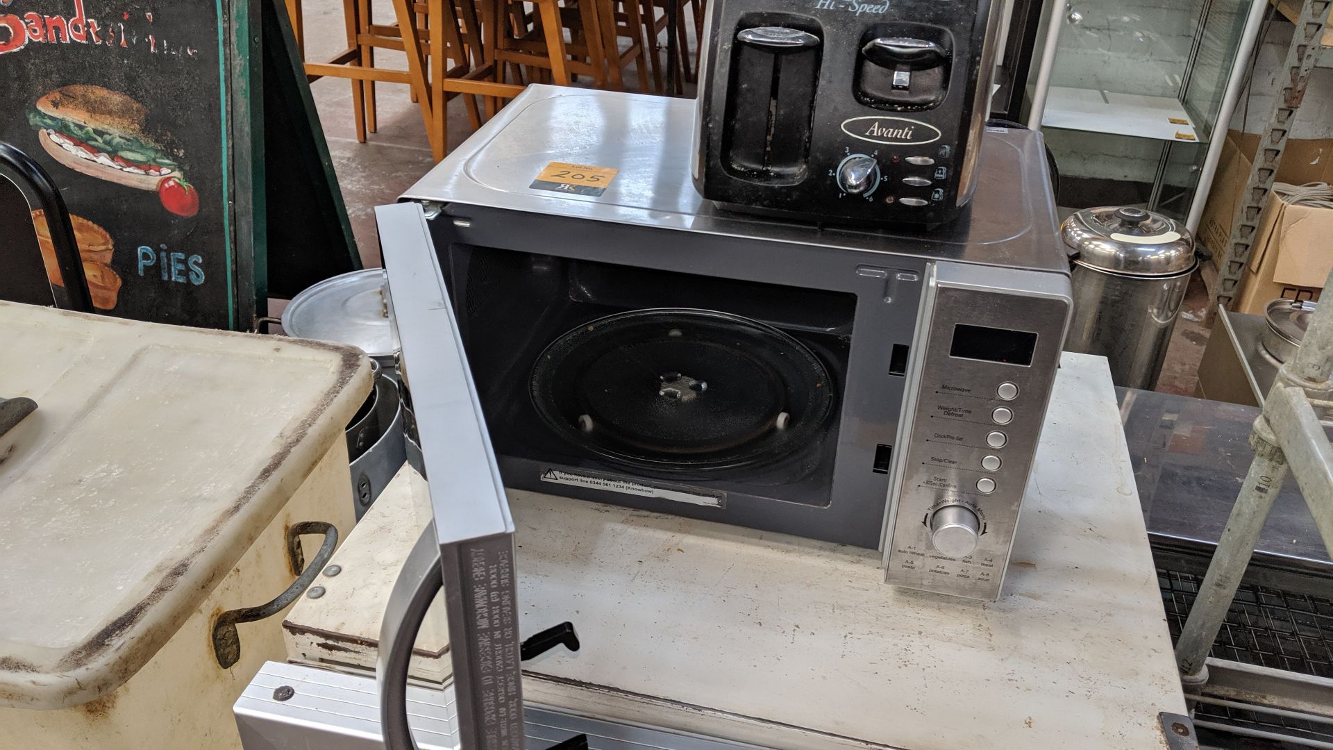 Kenwood microwave & twin Tefal toaster This is one of a number of lots being sold on behalf of the - Image 4 of 4