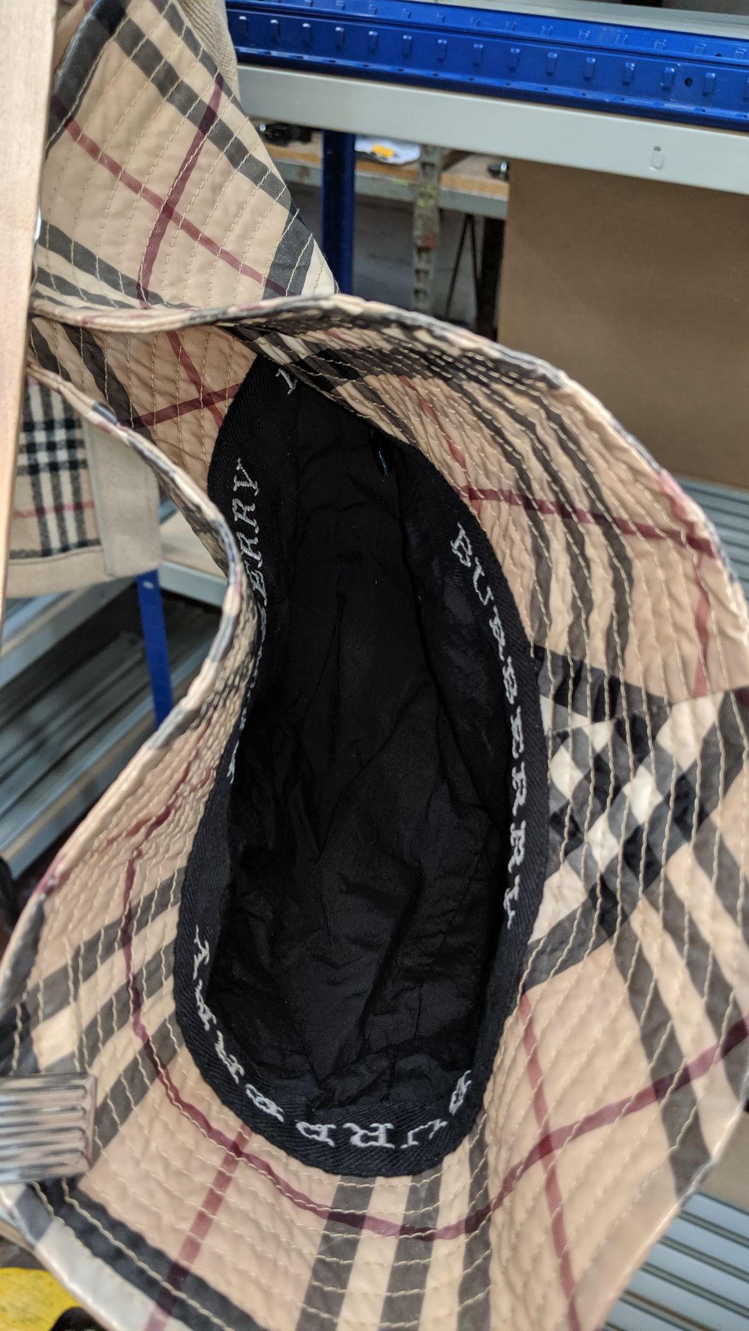 Burberry size M waterproof rain hat. IMPORTANT: Please remember goods successfully bid upon must - Image 3 of 3