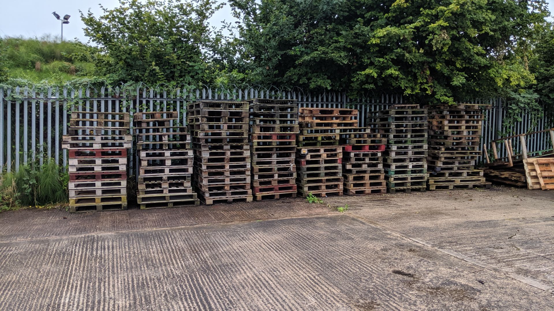 8 stacks of pallets - this lot consists of approx. 110 pallets in total. A strict condition of - Image 3 of 6