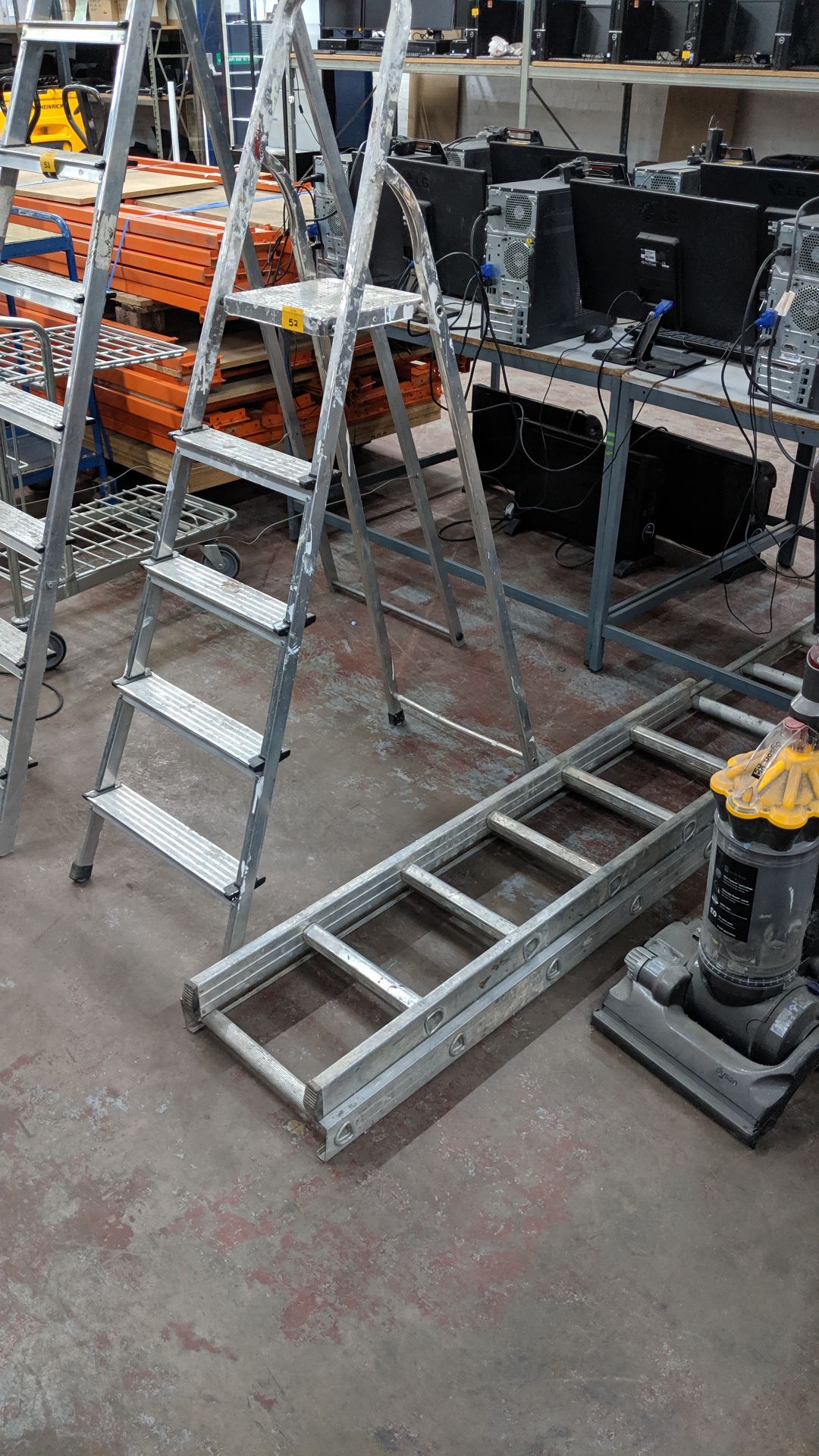 Stepladders plus 2 small rung ladders. This is one of a number of lots being sold on behalf of the - Image 3 of 3