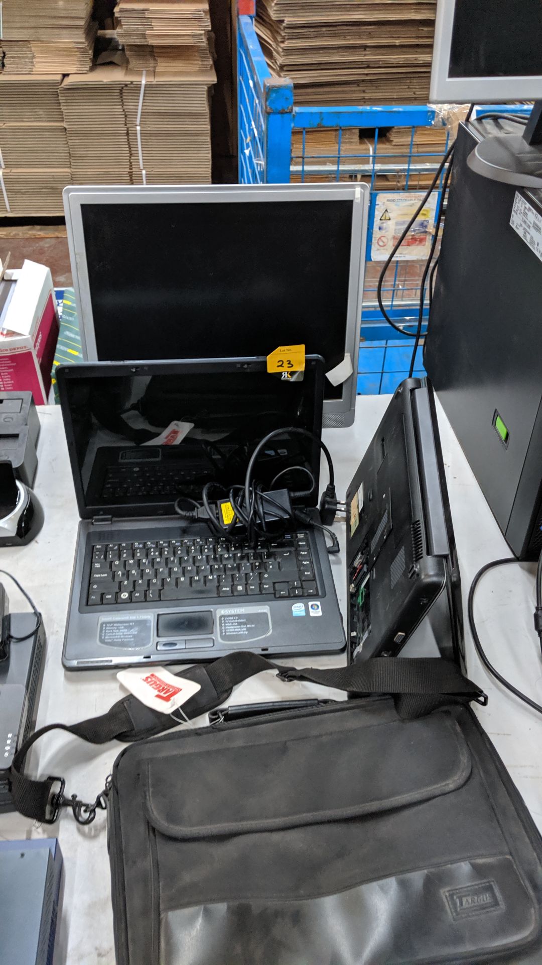 Row of assorted monitor & notebooks - all faults. This is one of a number of lots being sold on - Image 6 of 6