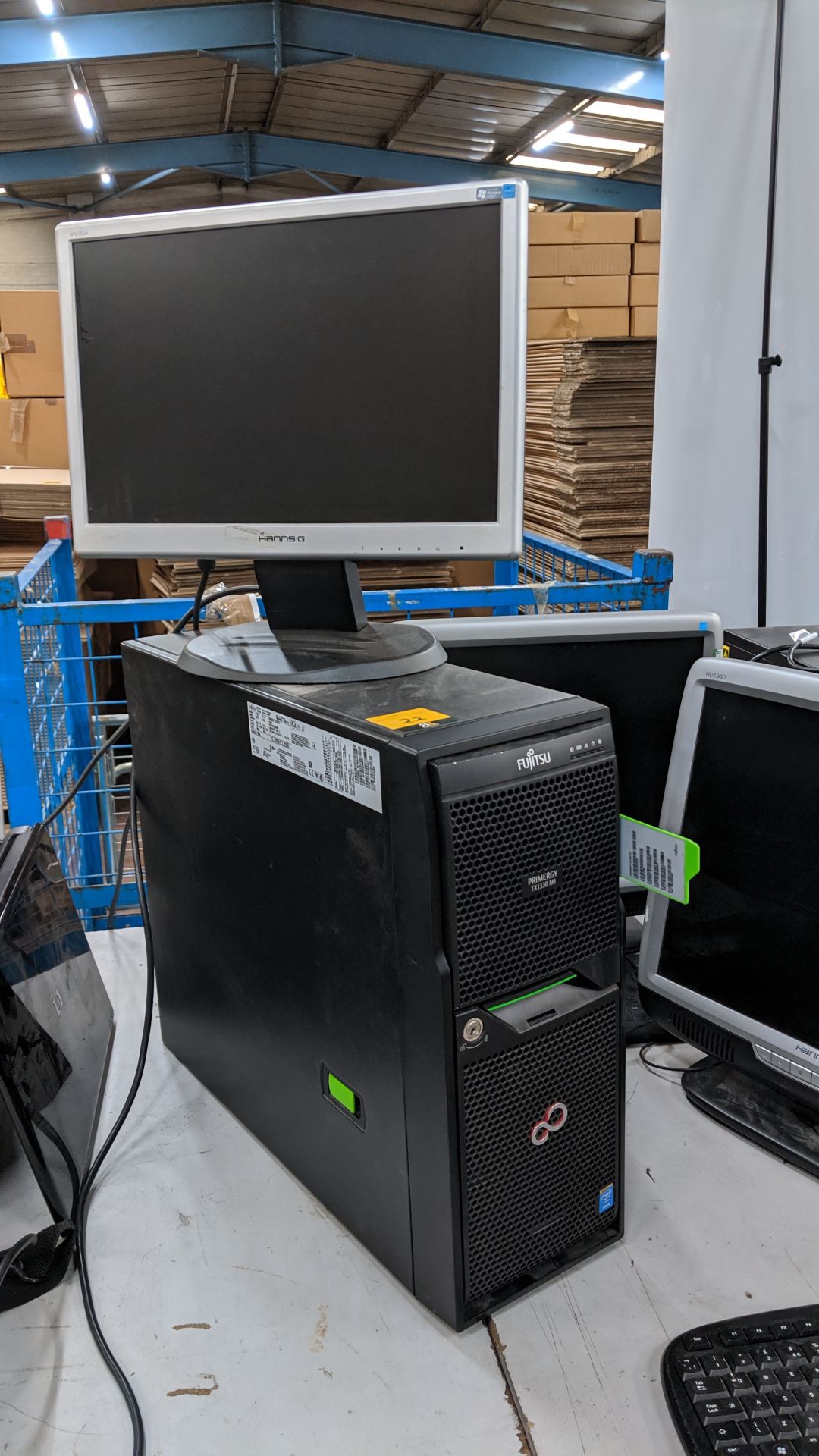 Fujitsu Primergy TX1330 M1 Xeon server with 24GB Ram, 2 x 1TB HDD's including monitor.