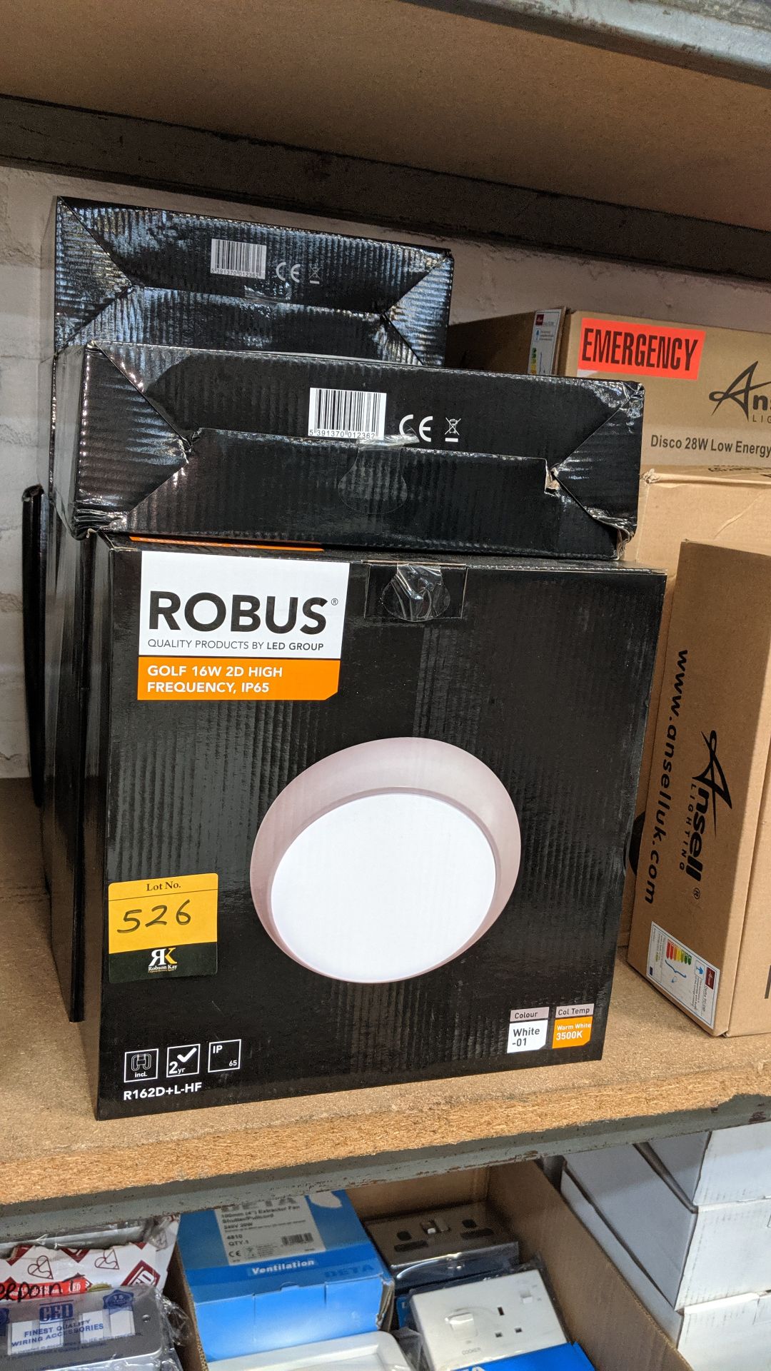 9 off Robus golf 16w 2D high frequency IP65 lamps. This is one of a number of lots being sold on