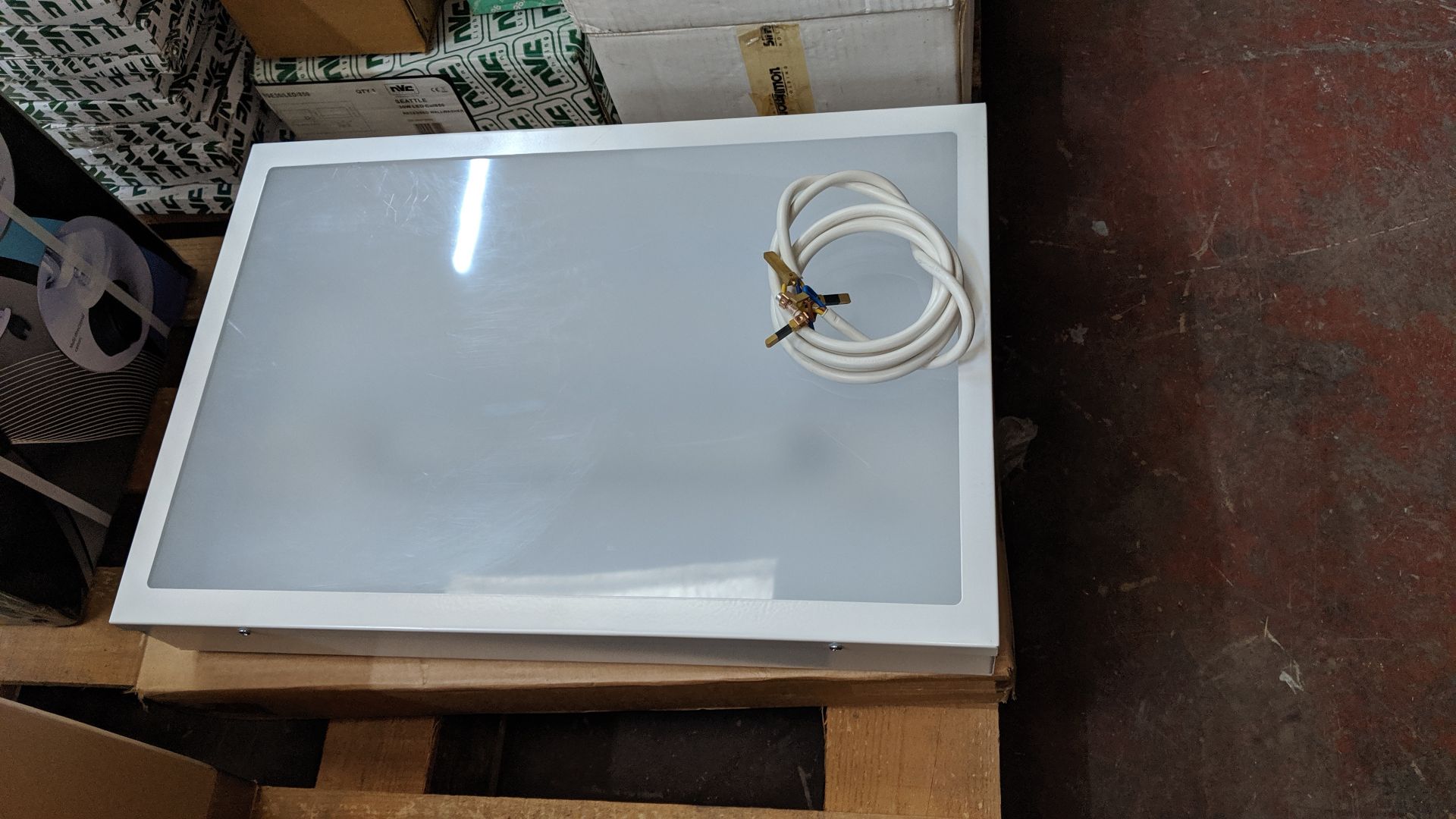 2 off large rectangular lights. This is one of a number of lots being sold on behalf of an - Image 3 of 3