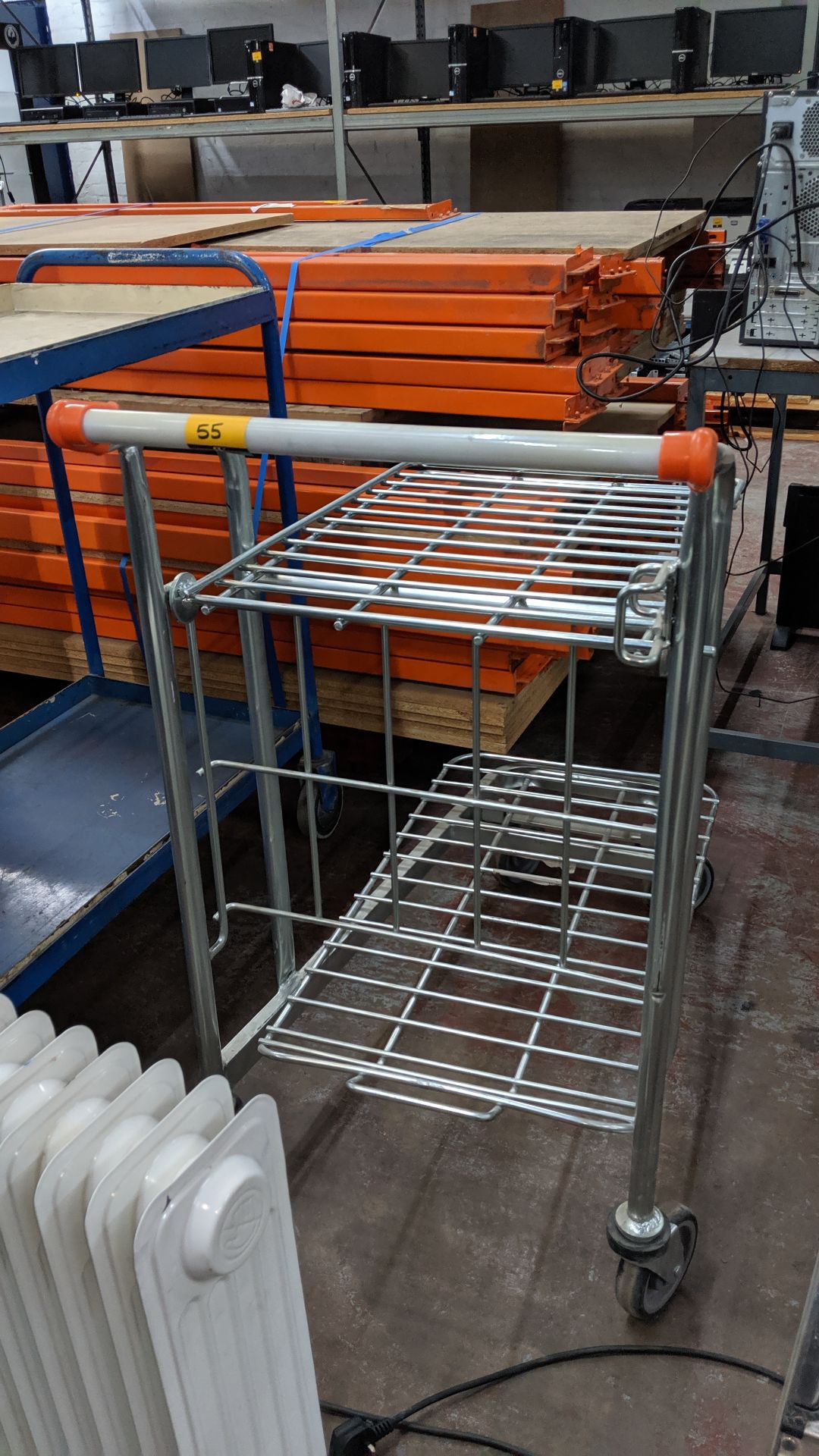 Office/warehouse folding picking trolley, max. external dimensions as assembled circa 32" x 37" x - Image 2 of 3