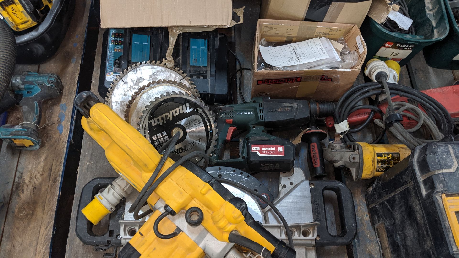 Contents of a pallet of assorted power tools. This is one of a number of lots that relate to a power - Image 4 of 8