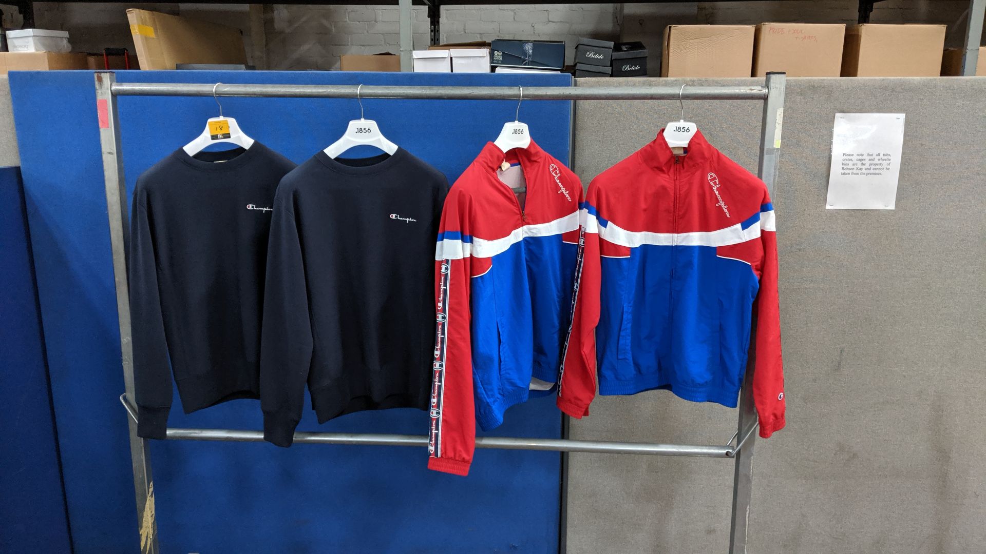 2 off Champion sweatshirts plus 2 off Champion full zip track-style jackets. This is one of a number - Image 2 of 9