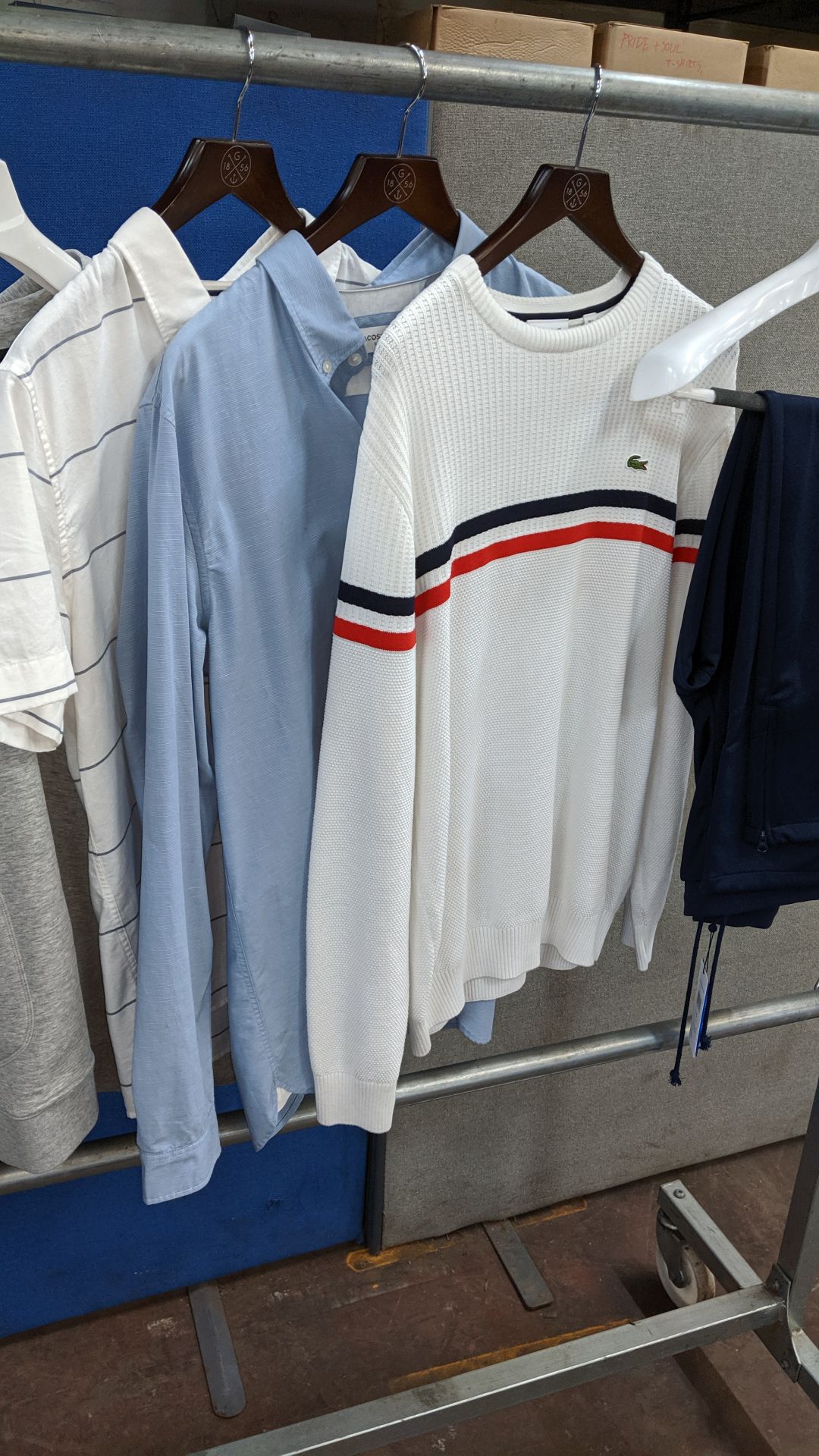 Lacoste assorted garments comprising 2 off polo shirts, 1 off 2-piece tracksuit, 1 off short - Image 6 of 7