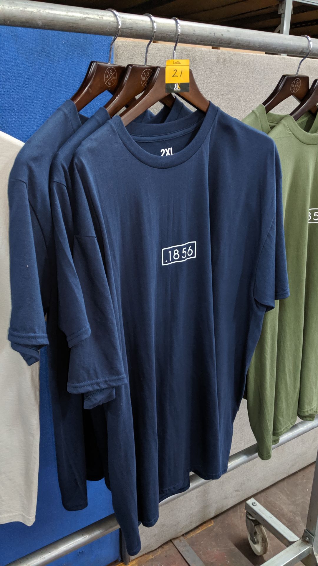 9 off 1856 round neck T-shirts in assorted colours. This is one of a number of lots being sold on - Image 5 of 8