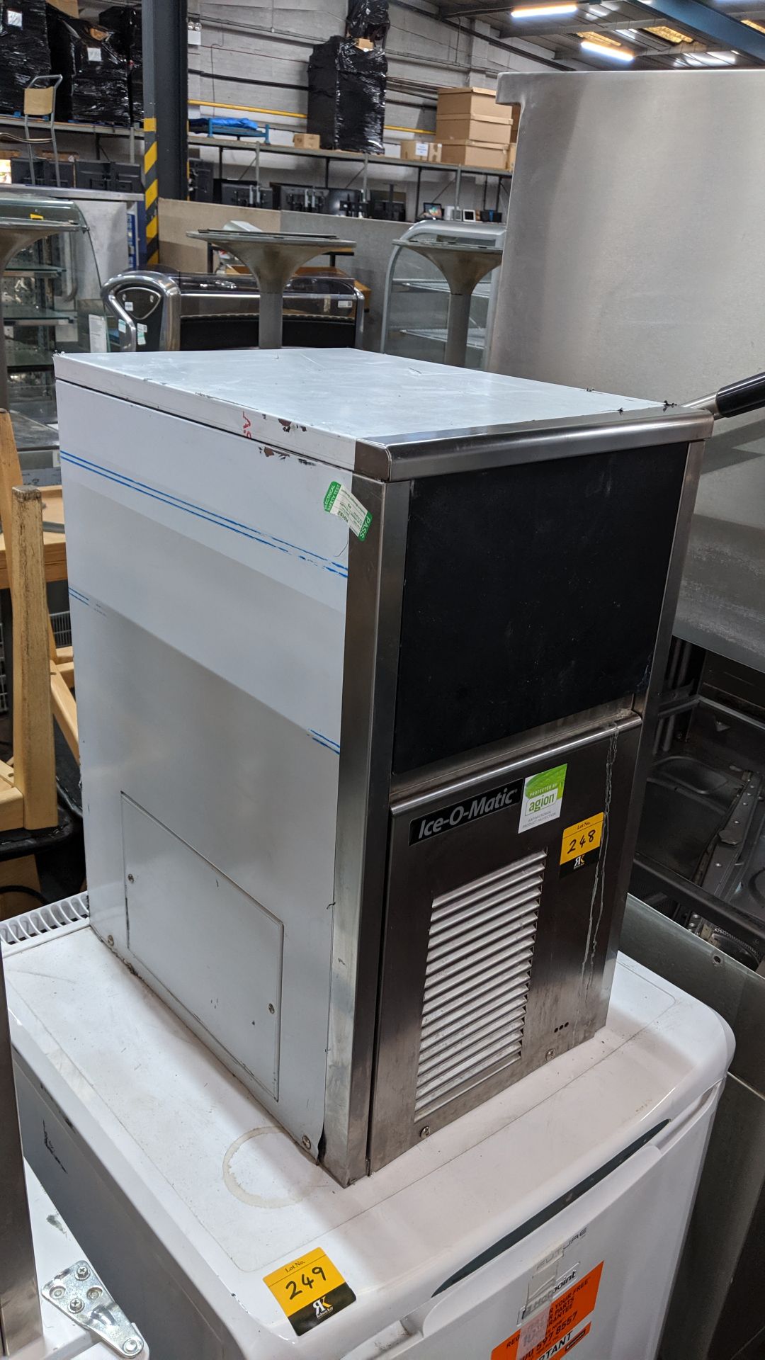 Ice-o-matic stainless steel compact commercial ice machine. IMPORTANT: Please remember goods
