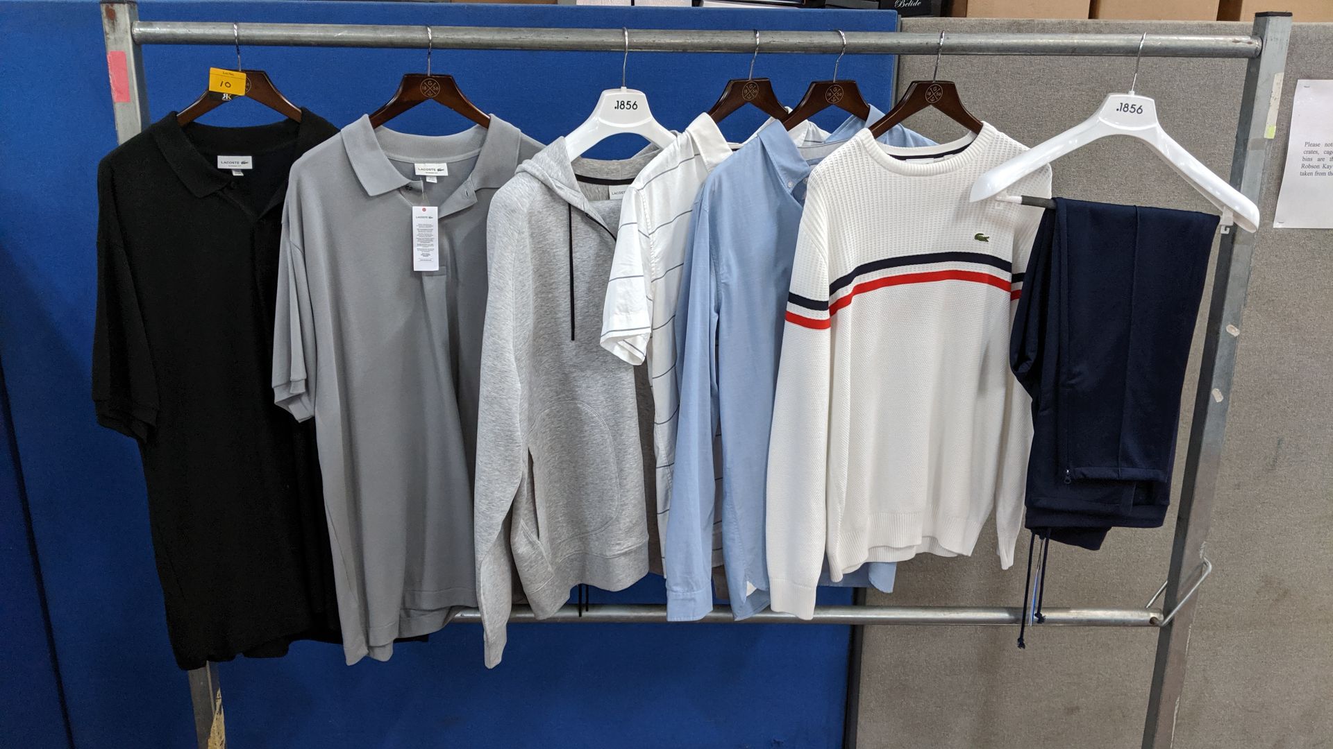 Lacoste assorted garments comprising 2 off polo shirts, 1 off 2-piece tracksuit, 1 off short - Image 2 of 7