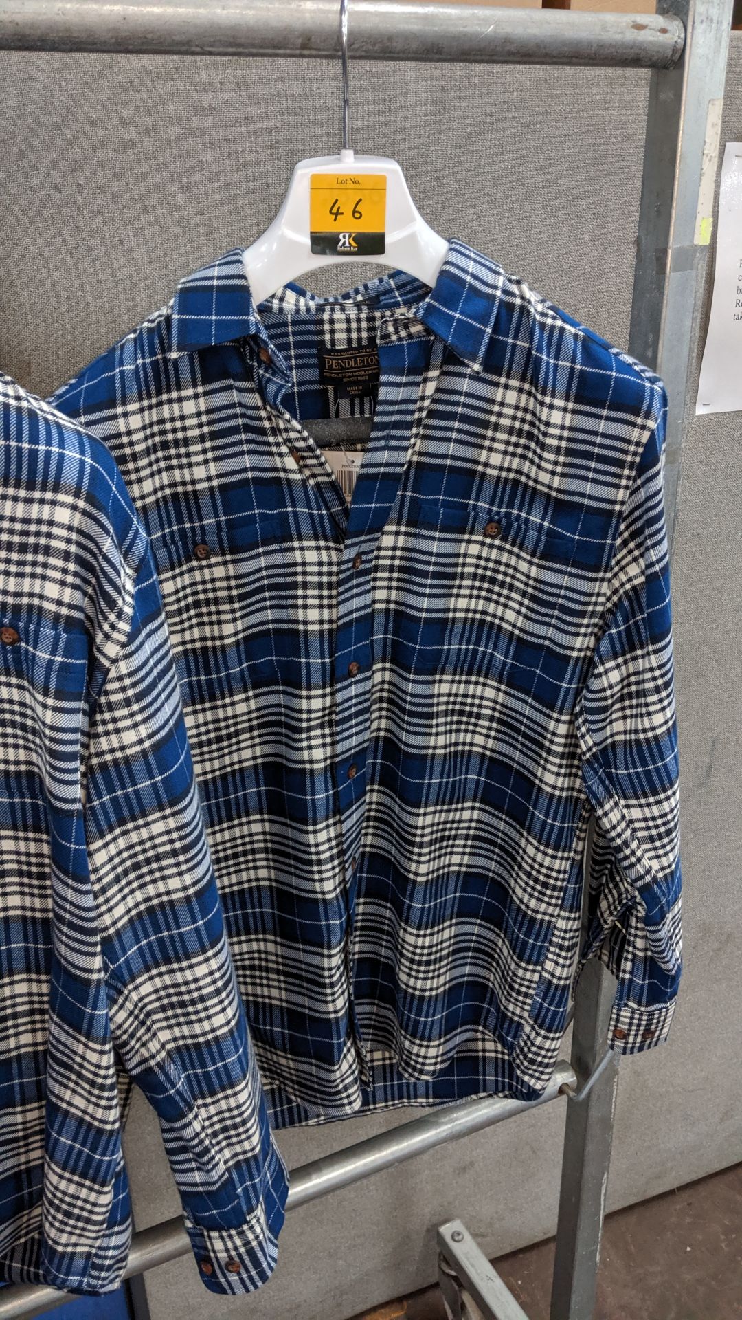 4 off long sleeve shirts by Pendleton. This is one of a number of lots being sold on behalf of the - Image 3 of 9