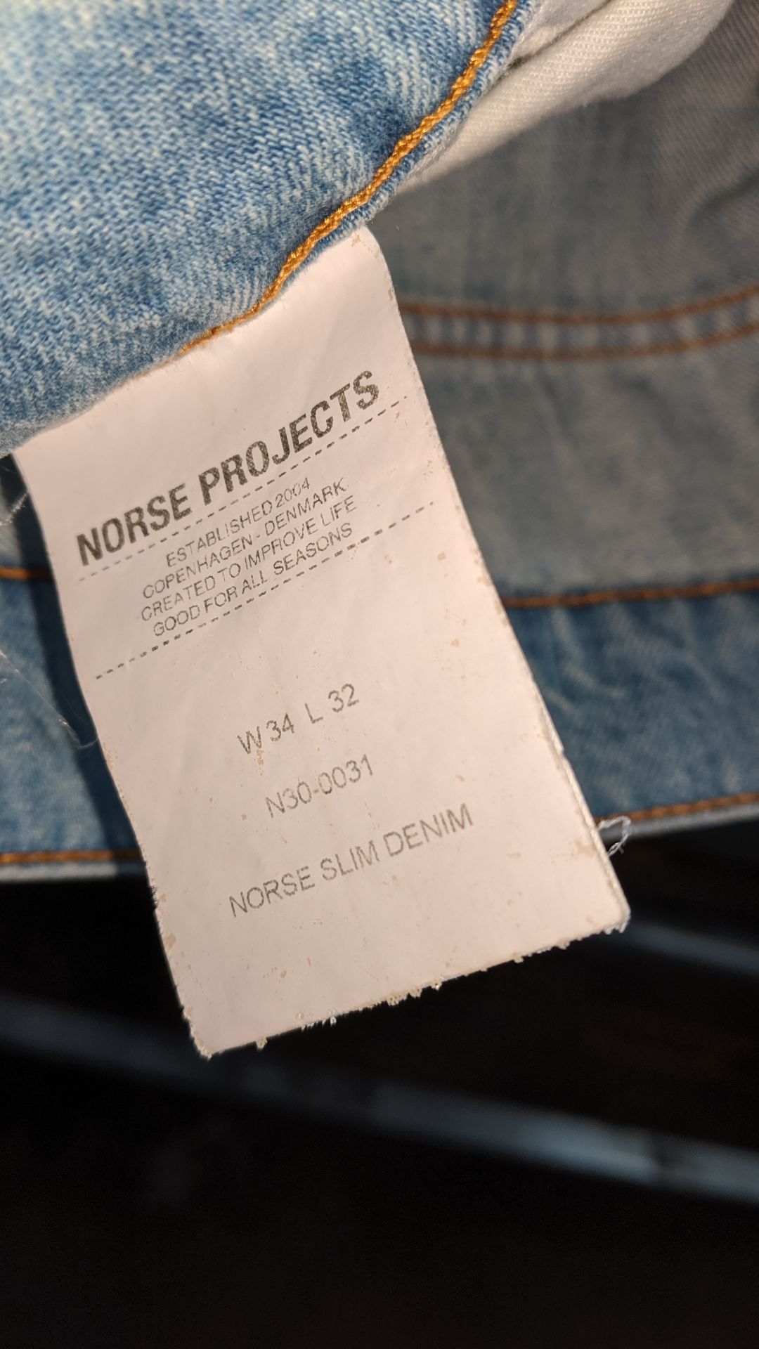 5 pairs of Norse Projects jeans. This is one of a number of lots being sold on behalf of the - Image 6 of 10