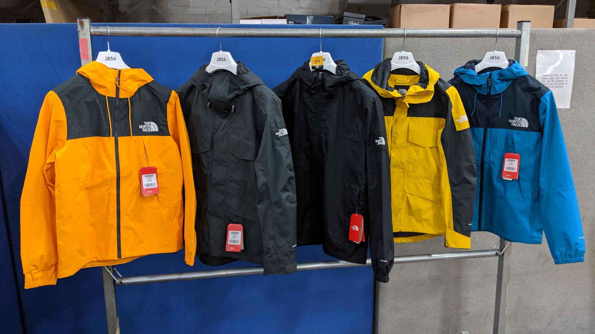 5 off assorted North Face zip up jackets. This is one of a number of lots being sold on behalf of - Image 3 of 13