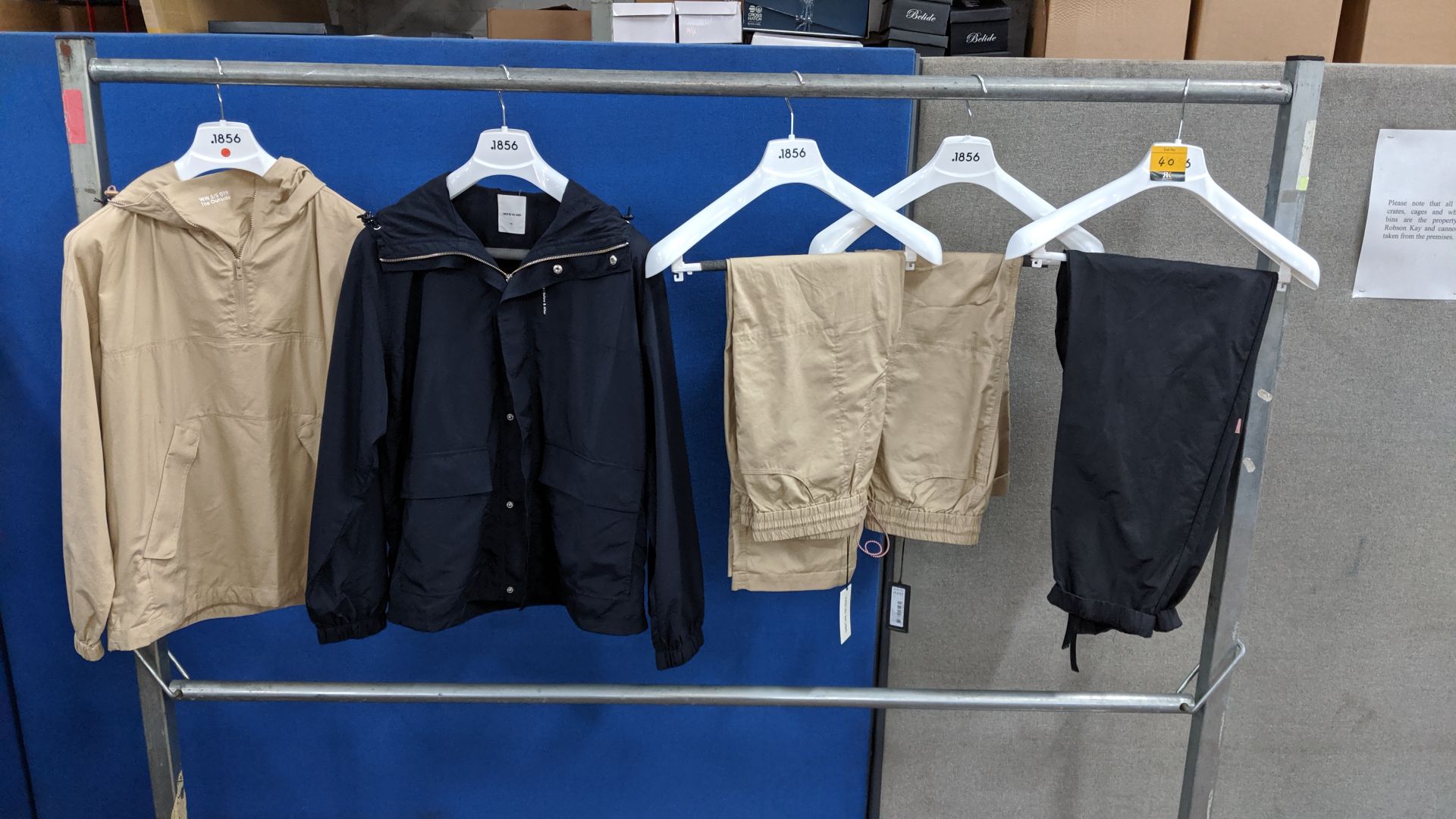 5 assorted Wood Wood garments comprising 3 assorted pairs of pants & 2 assorted jackets/tops. This - Image 2 of 10