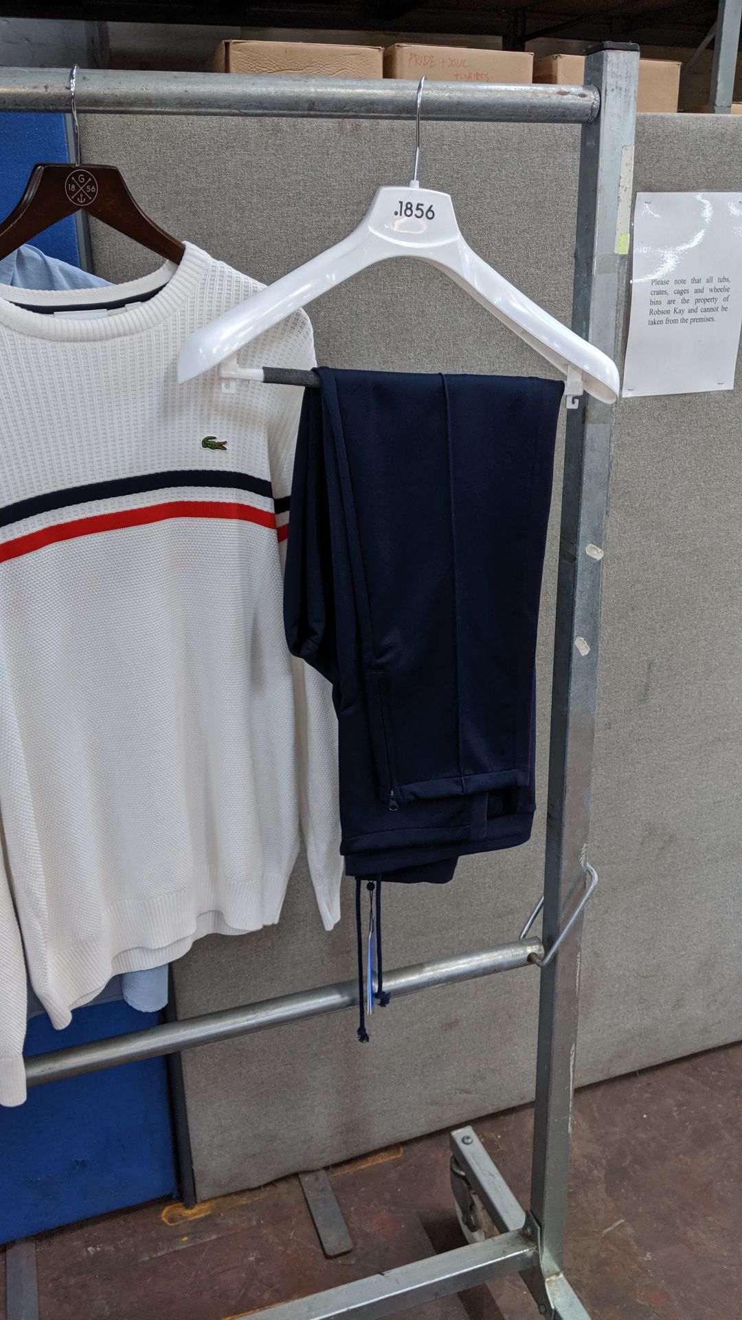 Lacoste assorted garments comprising 2 off polo shirts, 1 off 2-piece tracksuit, 1 off short - Image 7 of 7