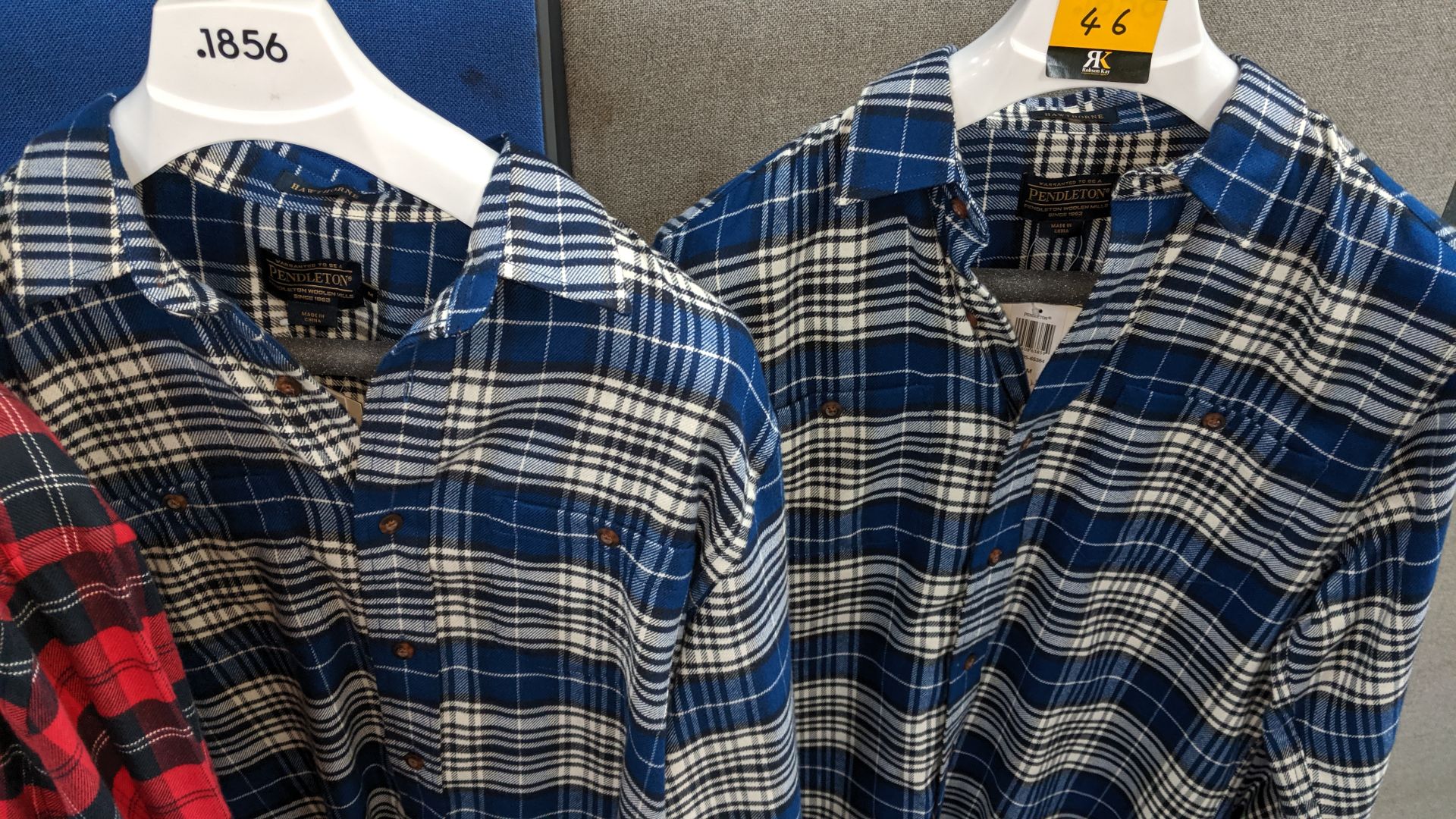 4 off long sleeve shirts by Pendleton. This is one of a number of lots being sold on behalf of the - Image 9 of 9