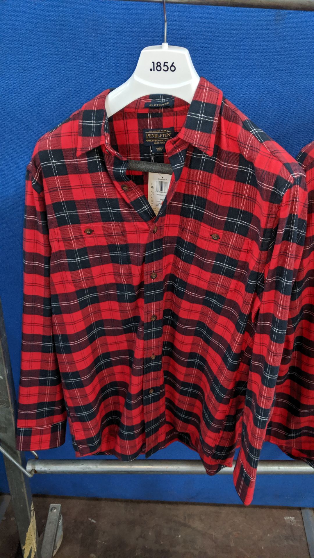 4 off long sleeve shirts by Pendleton. This is one of a number of lots being sold on behalf of the - Image 6 of 9