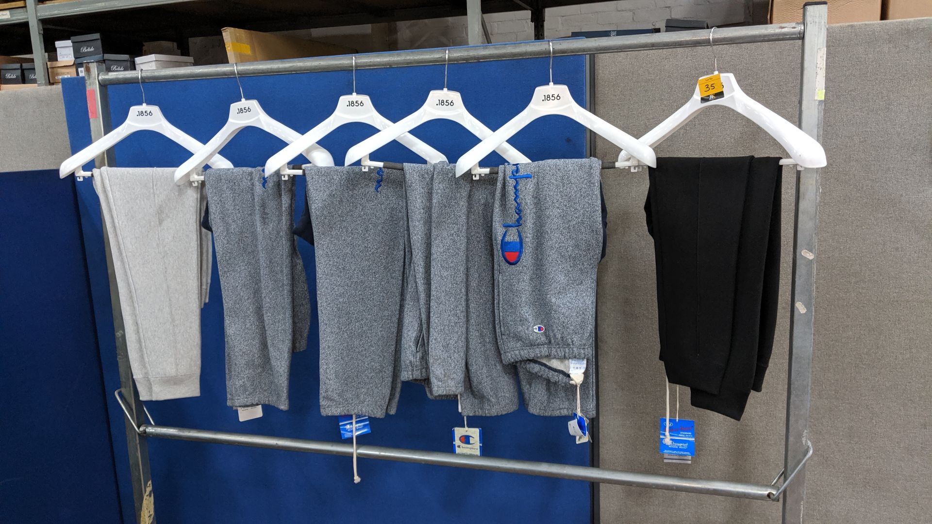 6 assorted pairs of Champion tracksuit bottoms. This is one of a number of lots being sold on behalf