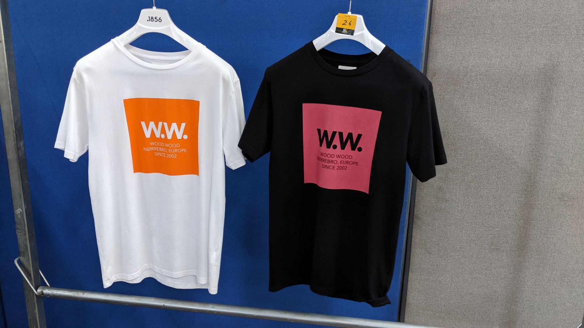 2 off assorted Wood Wood T-shirts. This is one of a number of lots being sold on behalf of the
