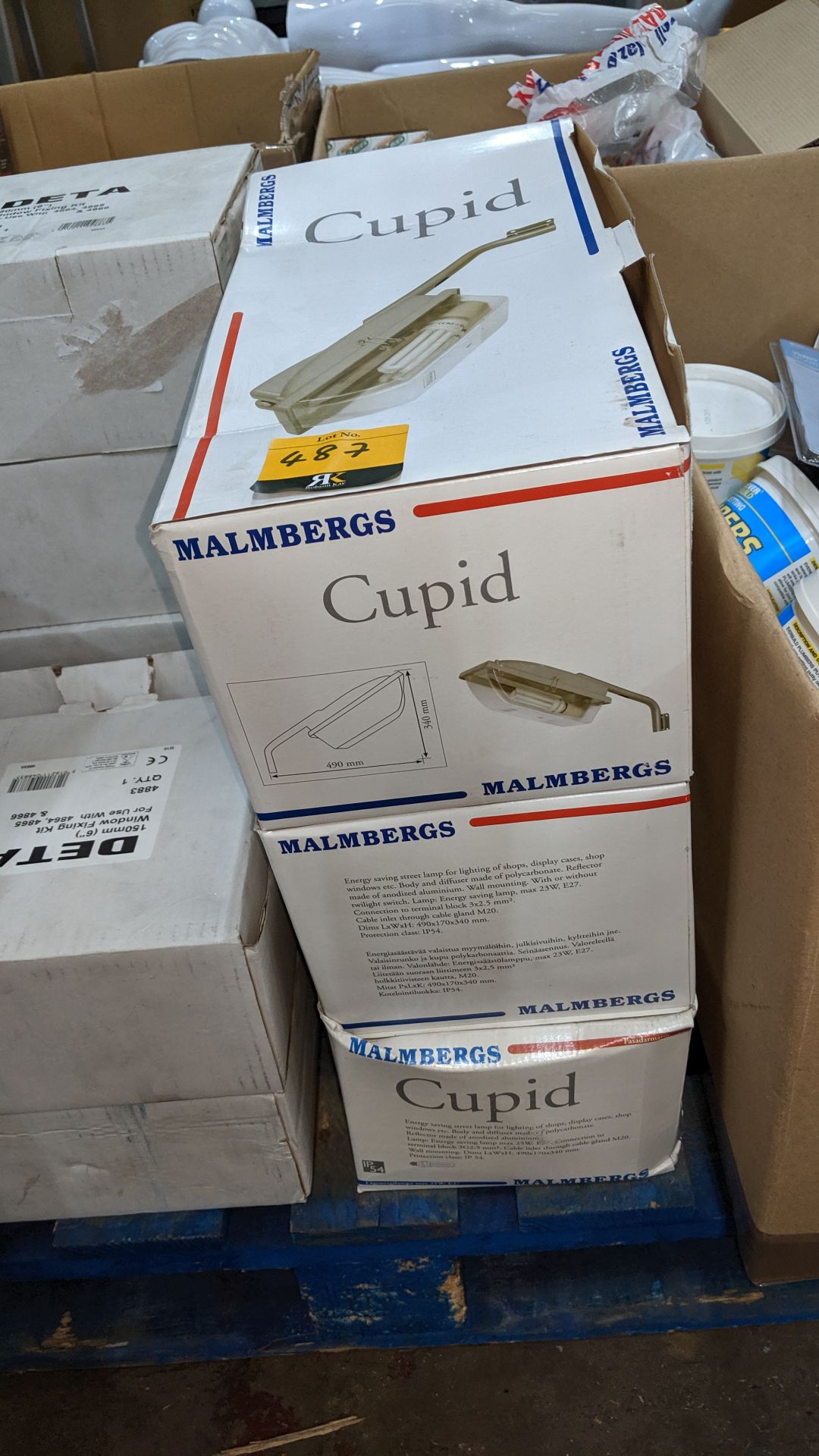 3 off Malmbergs cupid lamps. IMPORTANT: Please remember goods successfully bid upon must be paid for - Image 2 of 3