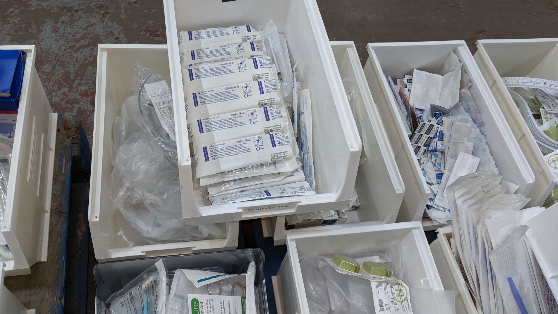 Contents of a pallet of medical supplies consisting of a large quantity of plastic bins & their - Image 5 of 10