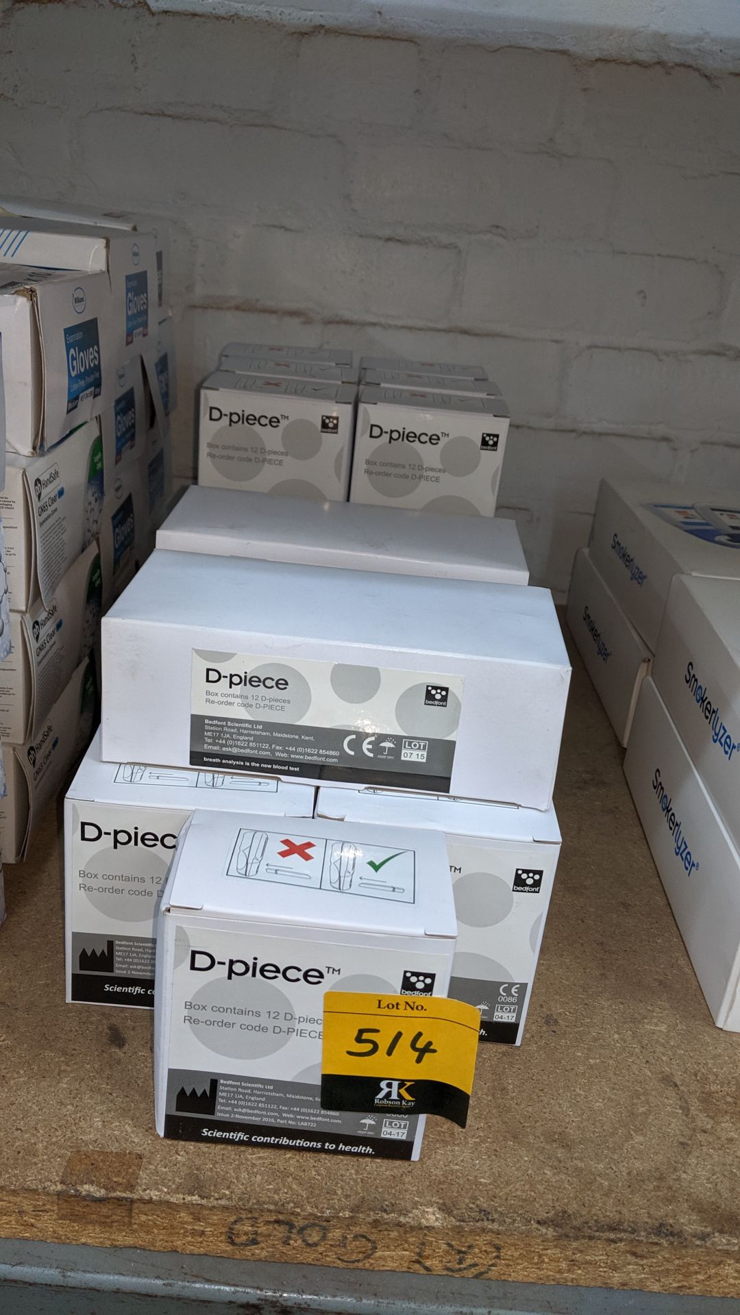 25 assorted boxes of D-pieces. This is one of a large number of lots used/owned by One To One (North