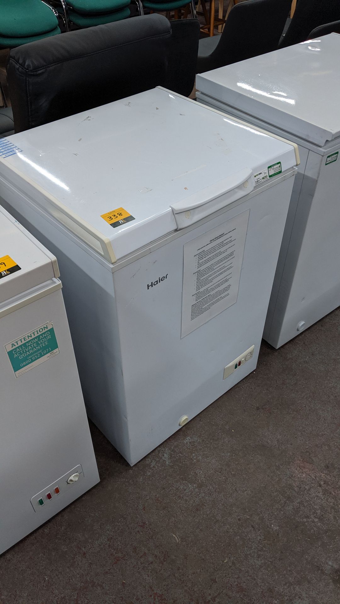 Haier compact chest freezer BD-103GAA. This is one of a large number of lots used/owned by One To - Image 2 of 5