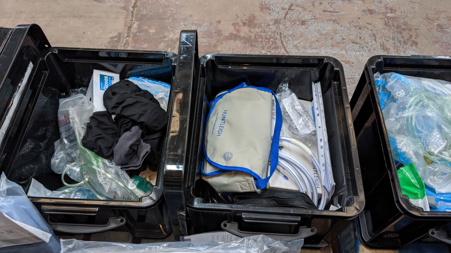 Contents of 6 crates of assorted medical supplies including blood pressure monitoring equipment, - Image 8 of 8