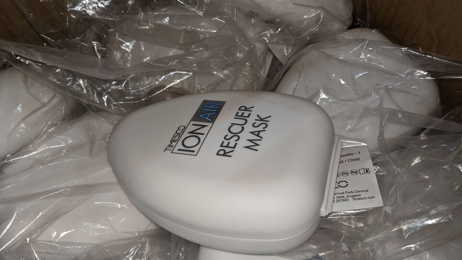 3 boxes of Timesco Ion Air Rescue Masks. This is one of a large number of lots used/owned by One - Image 3 of 6