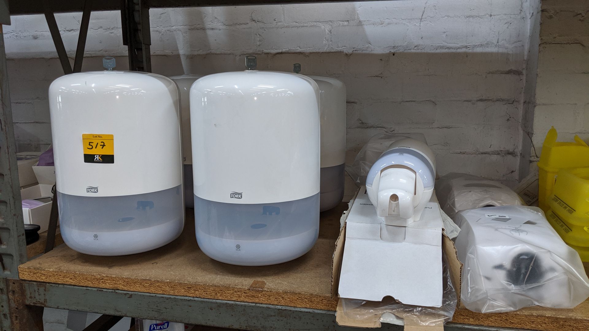 10 off Tork assorted towel & soap dispensers. This is one of a large number of lots used/owned by