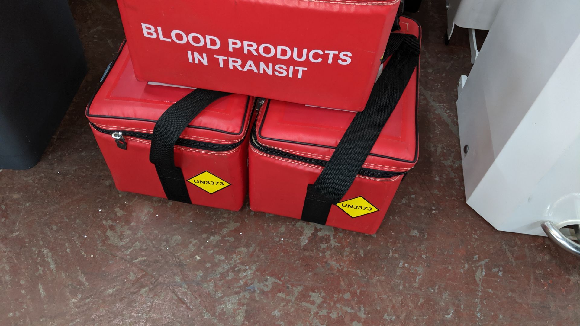 4 assorted blood/medical insulated carry bags. This is one of a large number of lots used/owned by - Image 3 of 5