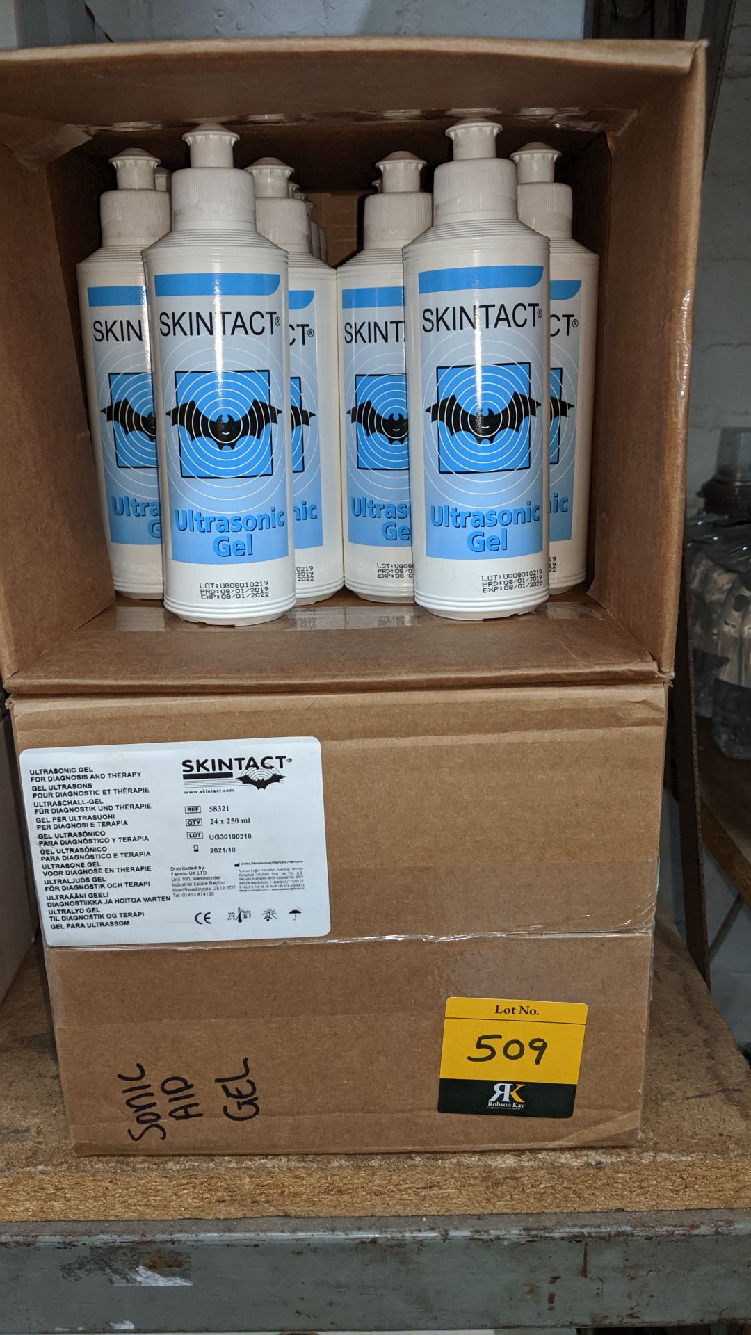 4 boxes of Skintact Ultrasonic Gel. This is one of a large number of lots used/owned by One To - Image 2 of 3