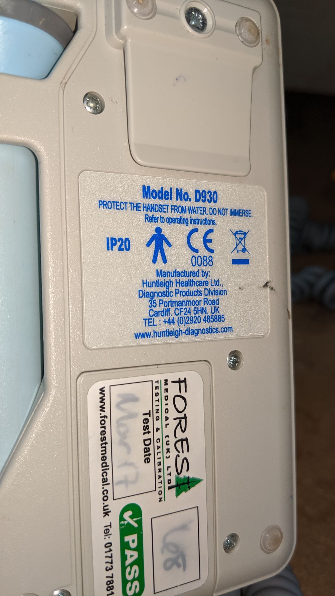 Huntleigh Sonicaid model D930 Fetal Doppler . This is one of a large number of lots used/owned by - Image 4 of 4