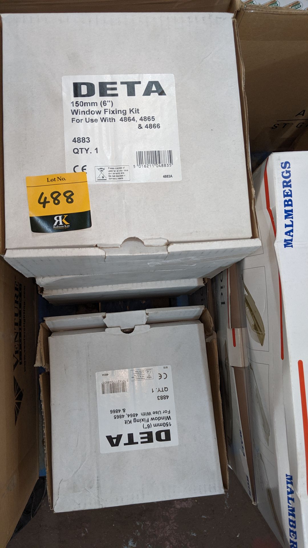 6 boxes of Deta 150mm window fixing kits. IMPORTANT: Please remember goods successfully bid upon - Image 4 of 6